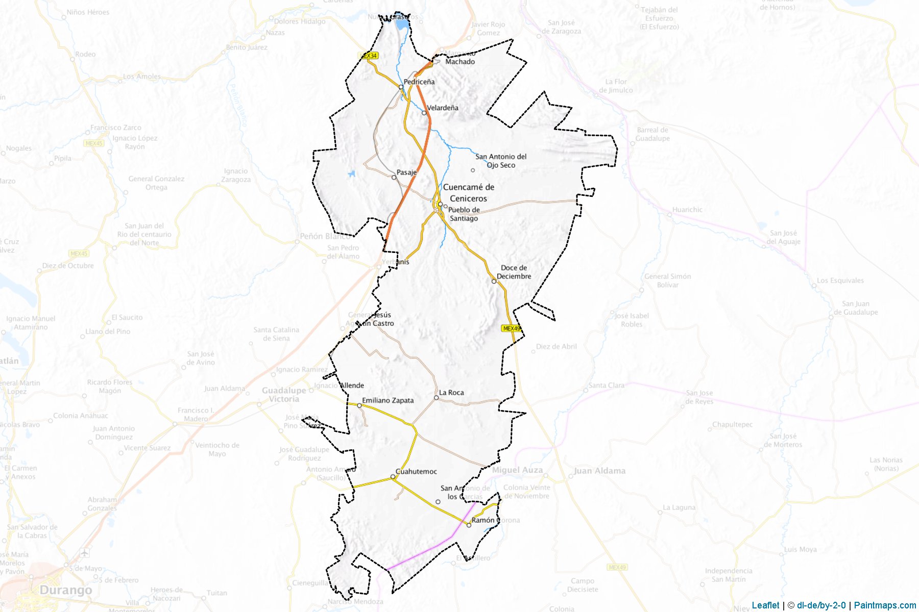 Cuencamé (Durango) Map Cropping Samples-1