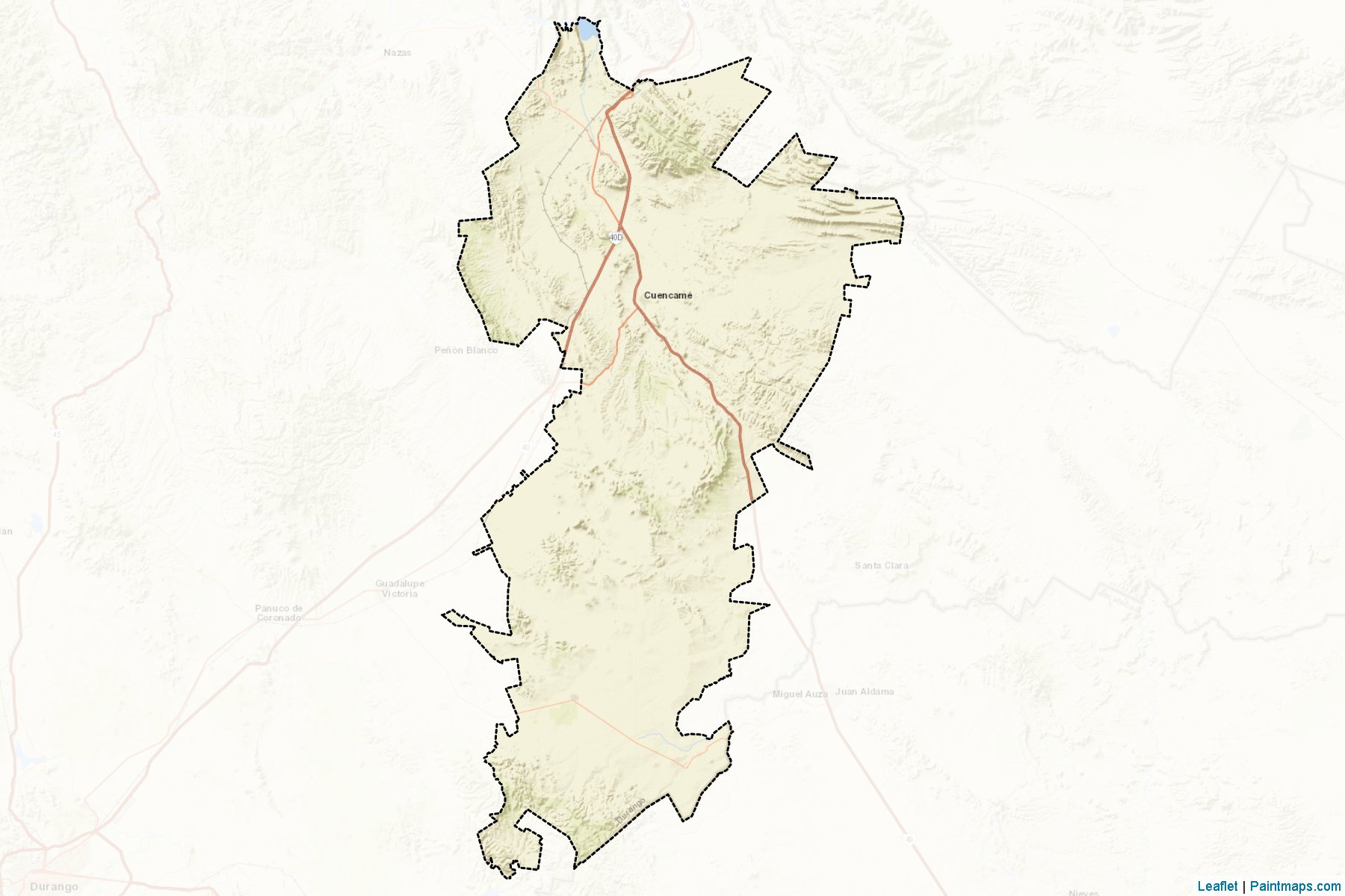 Muestras de recorte de mapas Cuencamé (Durango)-2