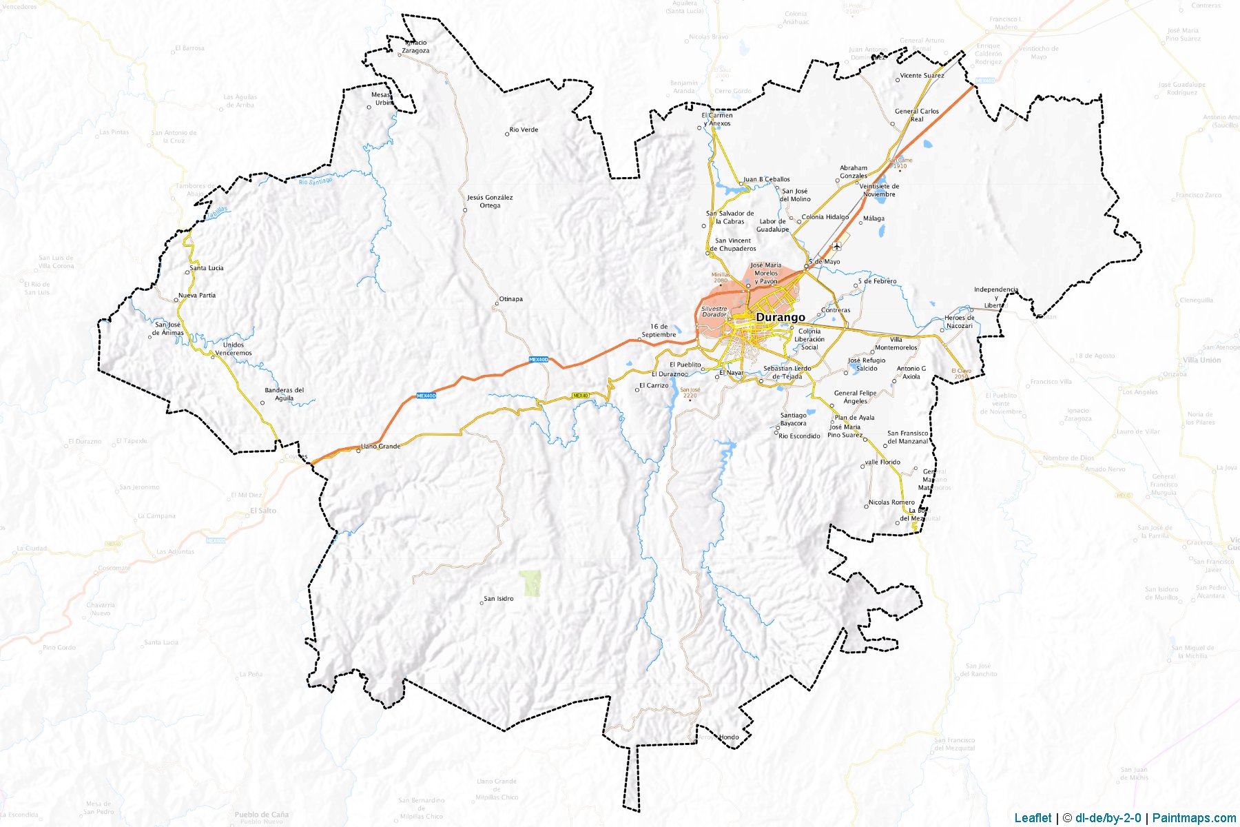 Durango (Durango) Haritası Örnekleri-1