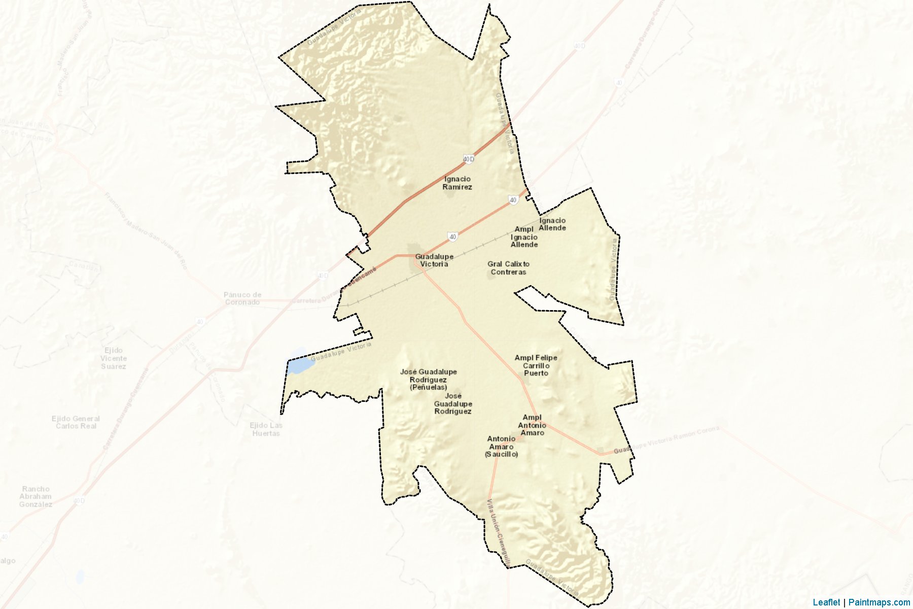 Muestras de recorte de mapas Guadalupe Victoria (Durango)-2