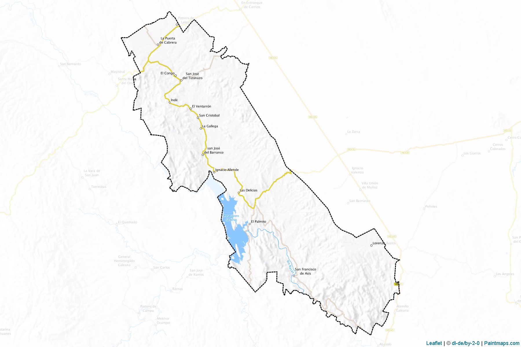 Muestras de recorte de mapas Indé (Durango)-1