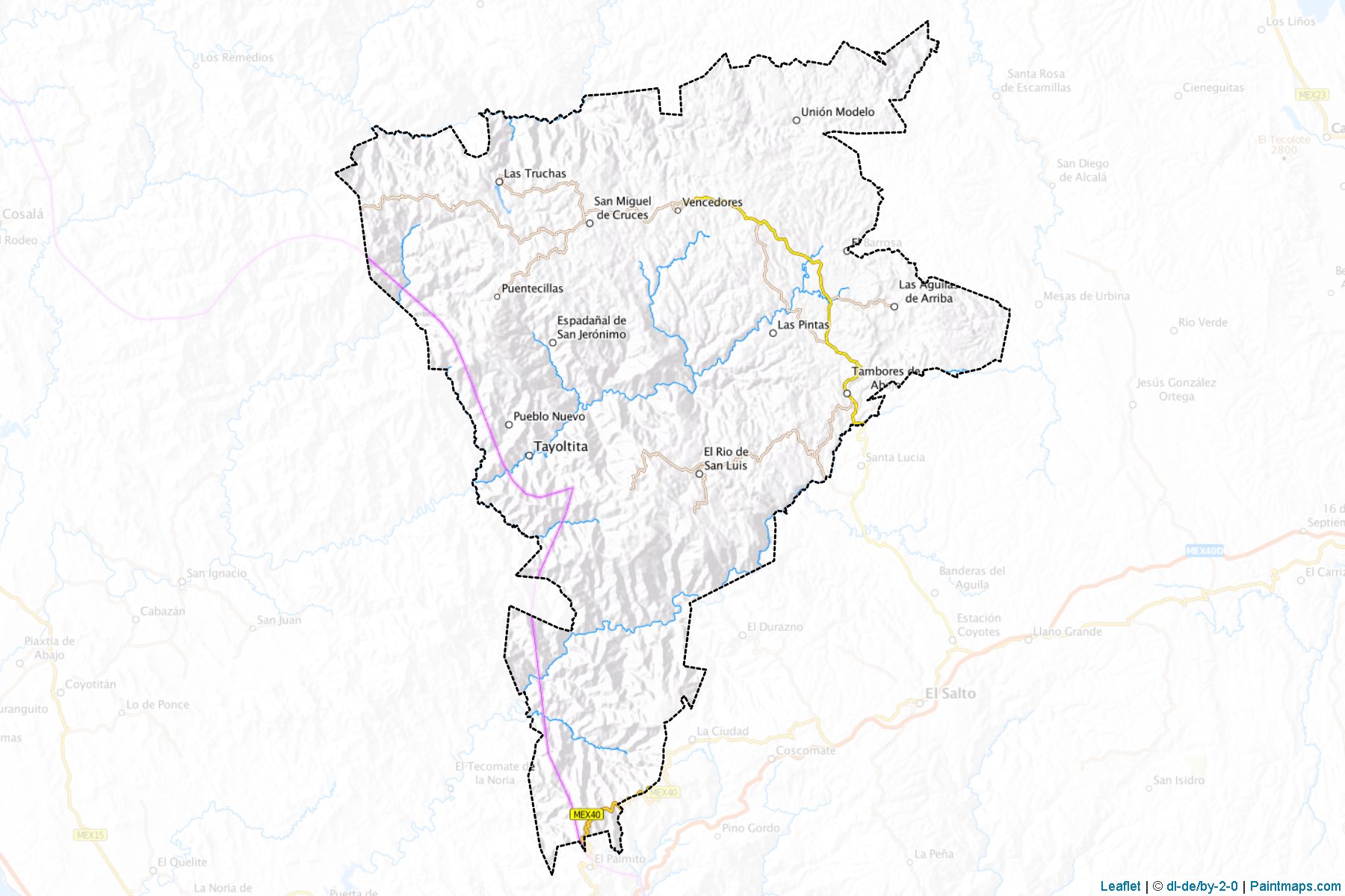 Muestras de recorte de mapas San Dimas (Durango)-1