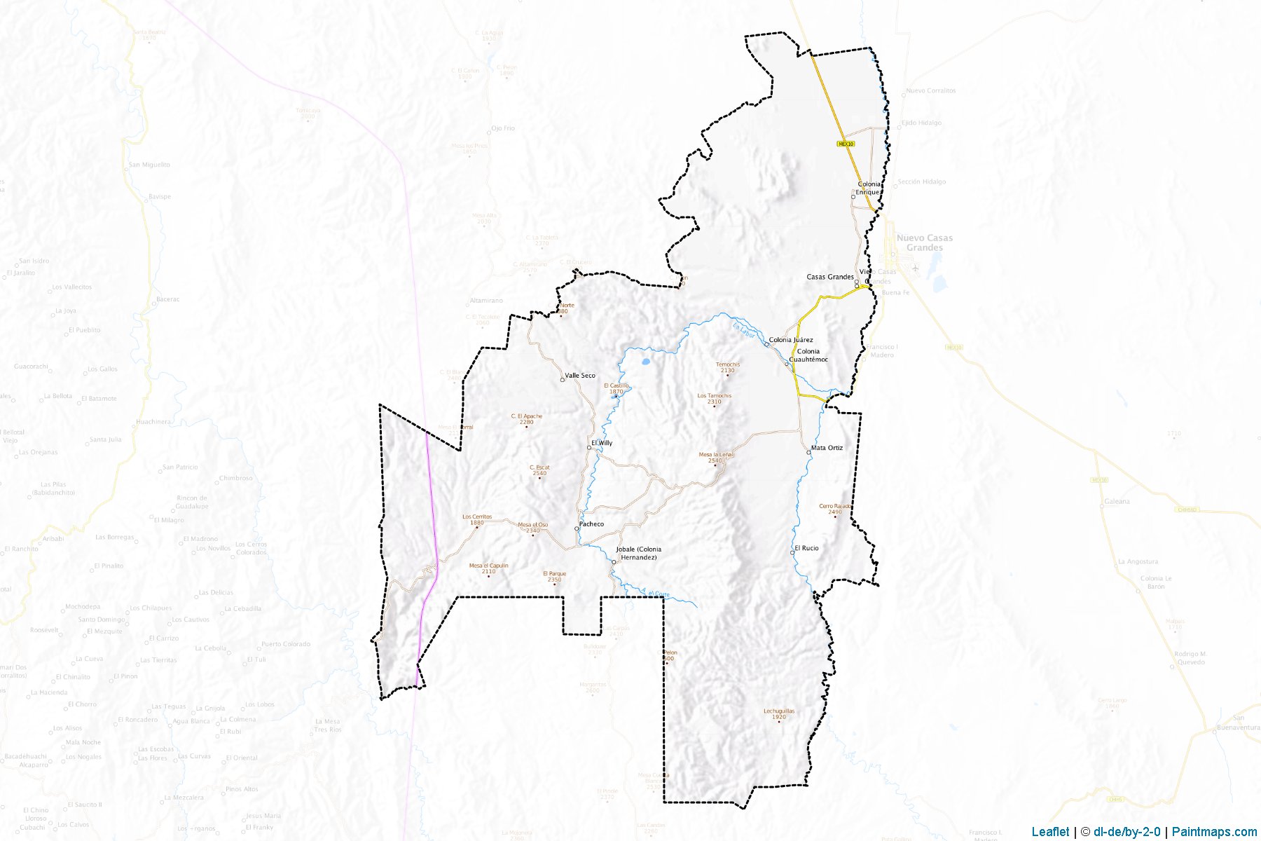 Casas Grandes (Chihuahua) Map Cropping Samples-1