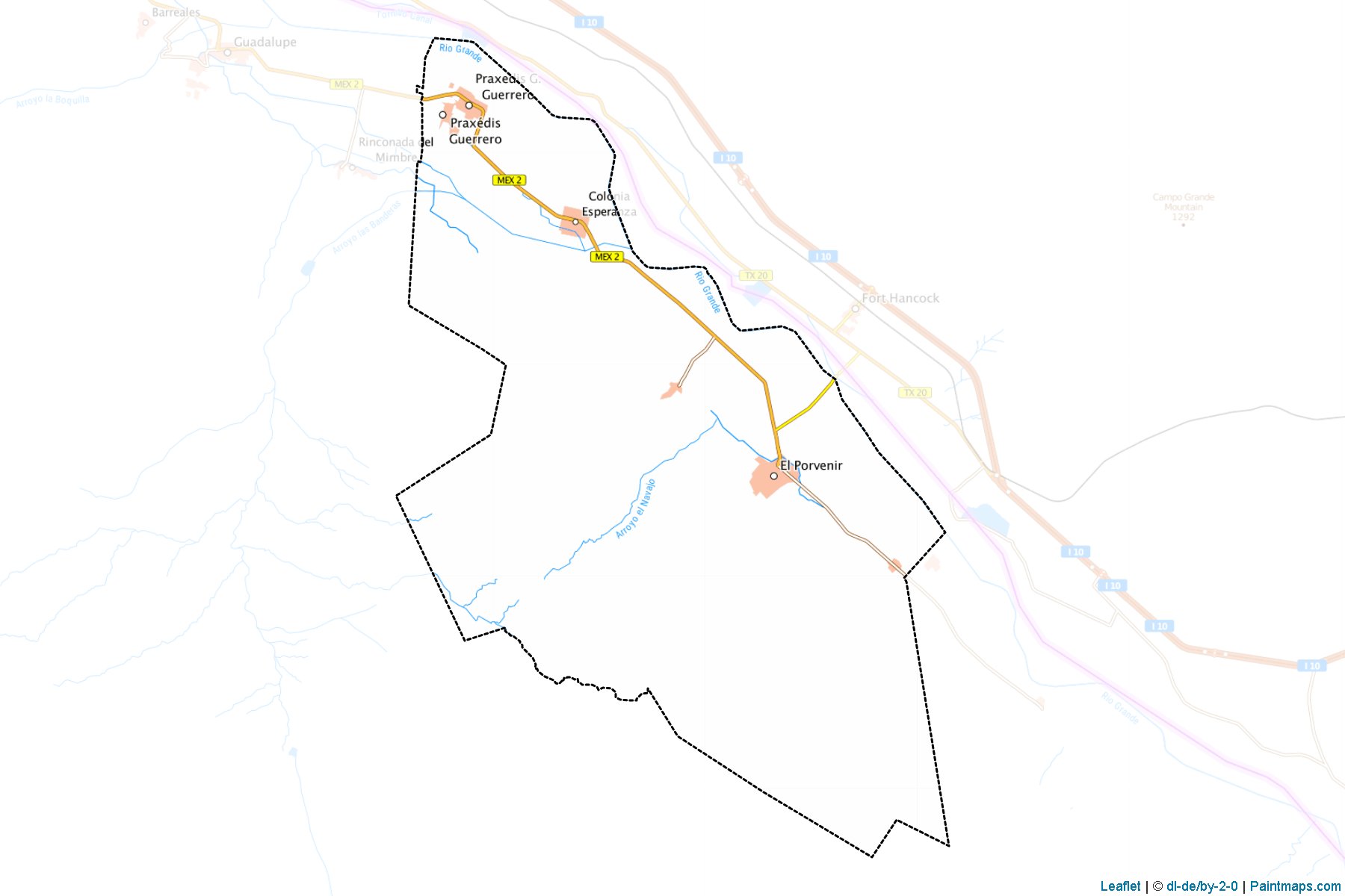 Praxedis G. Guerrero (Chihuahua) Map Cropping Samples-1