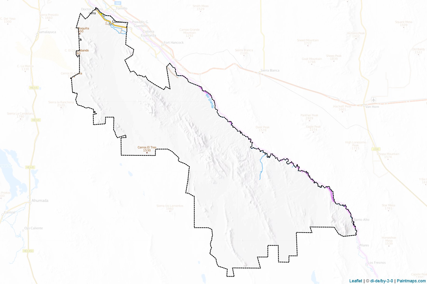 Muestras de recorte de mapas Guadalupe (Chihuahua)-1