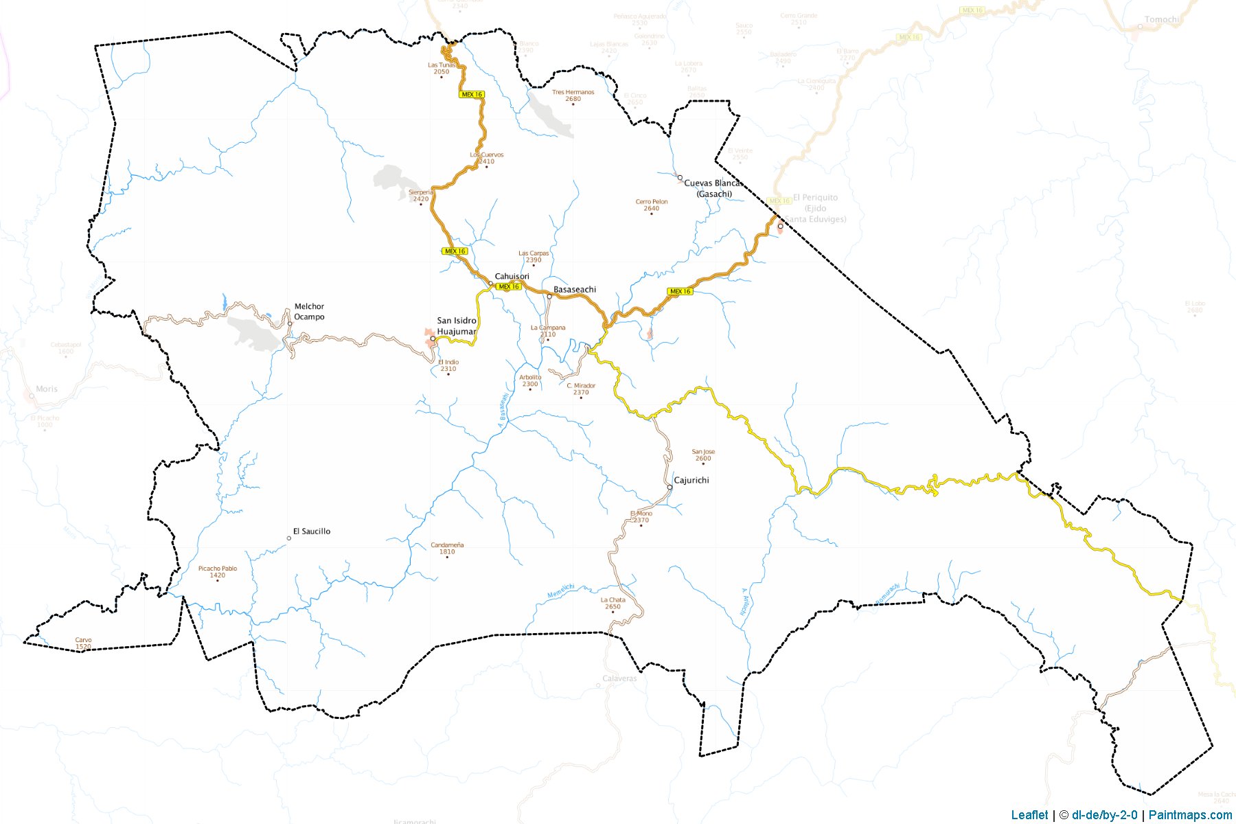 Ocampo (Chihuahua) Map Cropping Samples-1