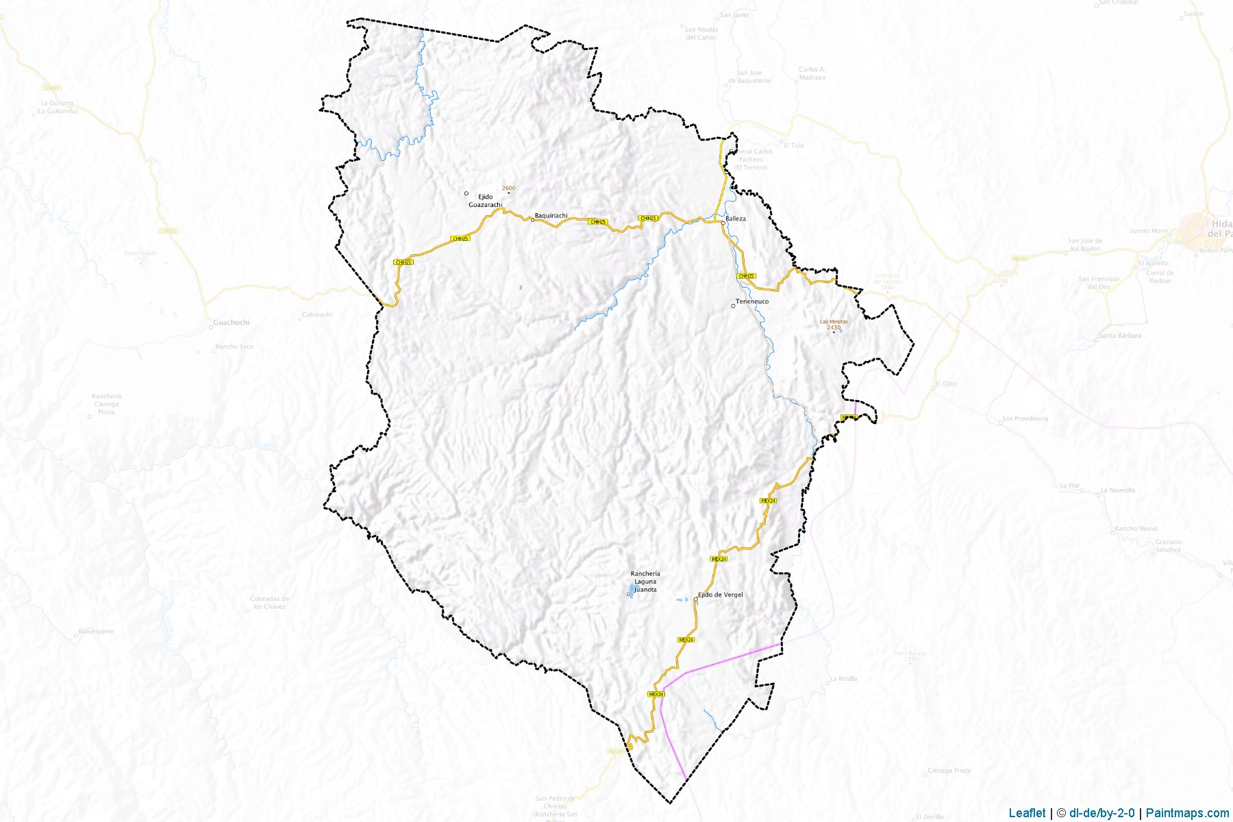 Muestras de recorte de mapas Balleza (Chihuahua)-1