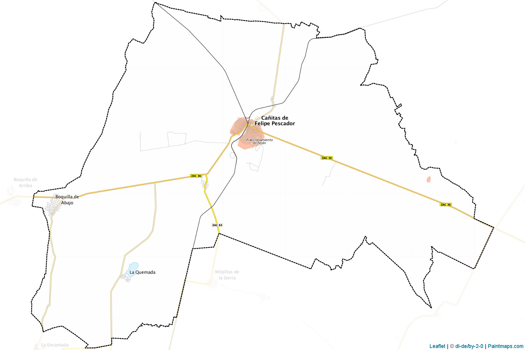 Muestras de recorte de mapas Cañitas de Felipe Pescador (Zacatecas)-1