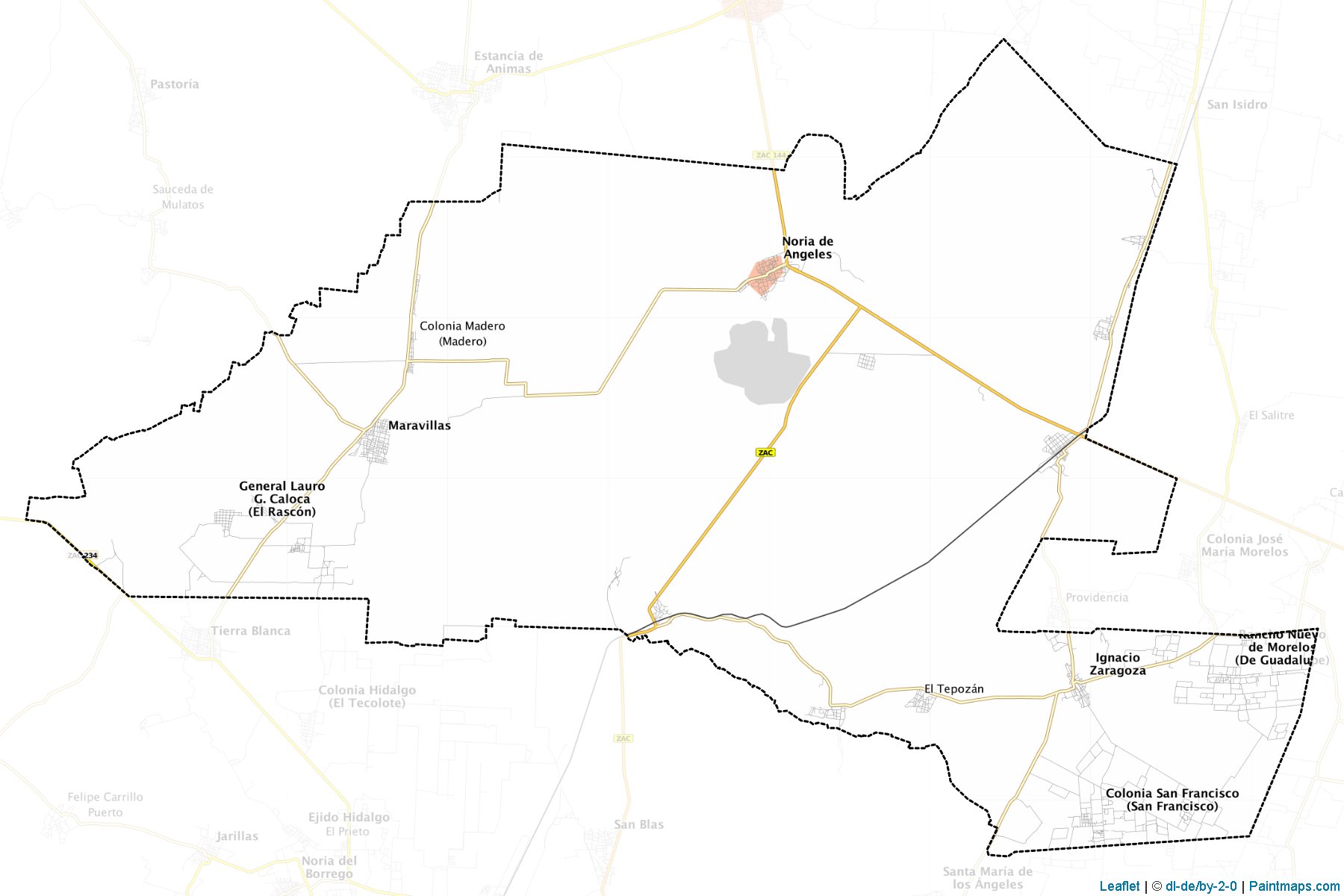 Noria de Angeles (Zacatecas) Map Cropping Samples-1