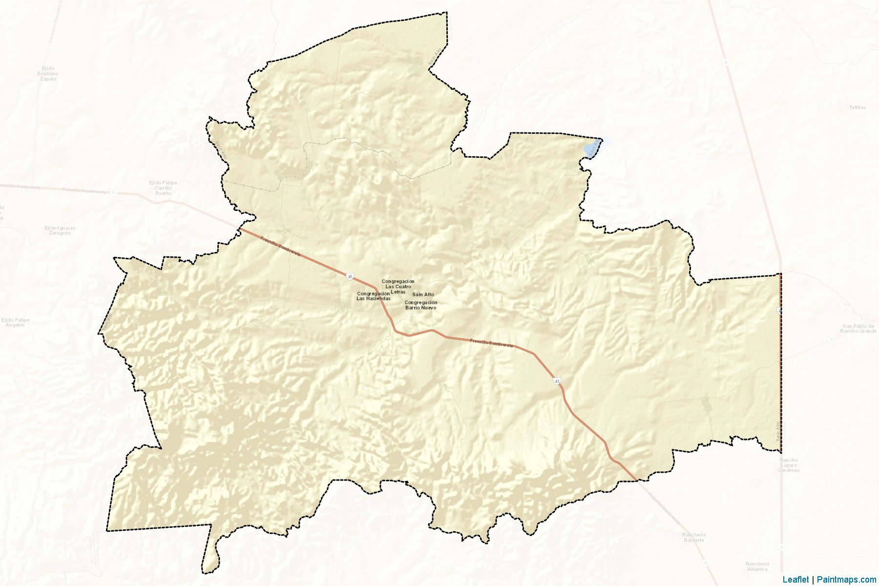 Muestras de recorte de mapas Sain Alto (Zacatecas)-2