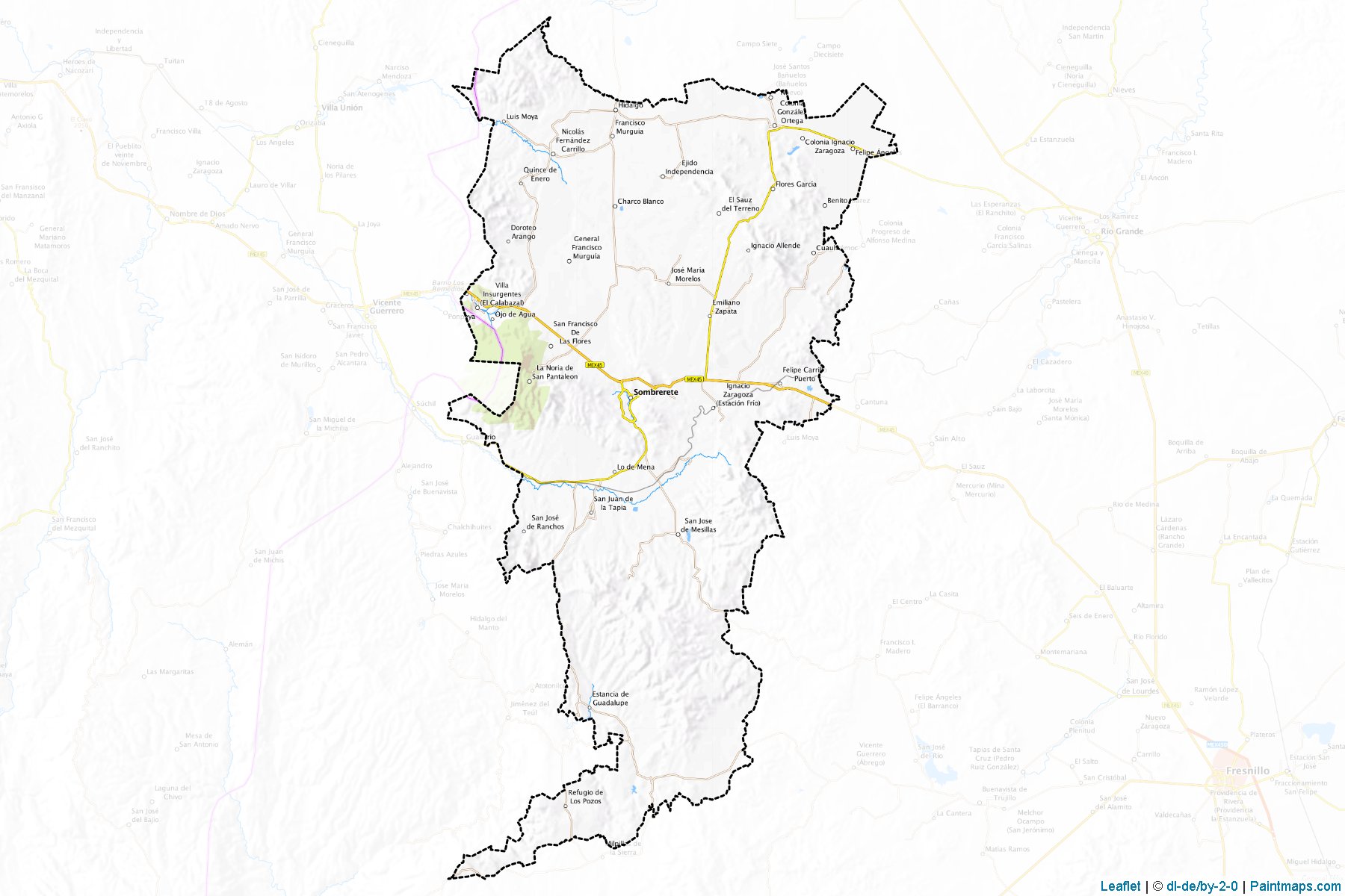 Muestras de recorte de mapas Sombrerete (Zacatecas)-1