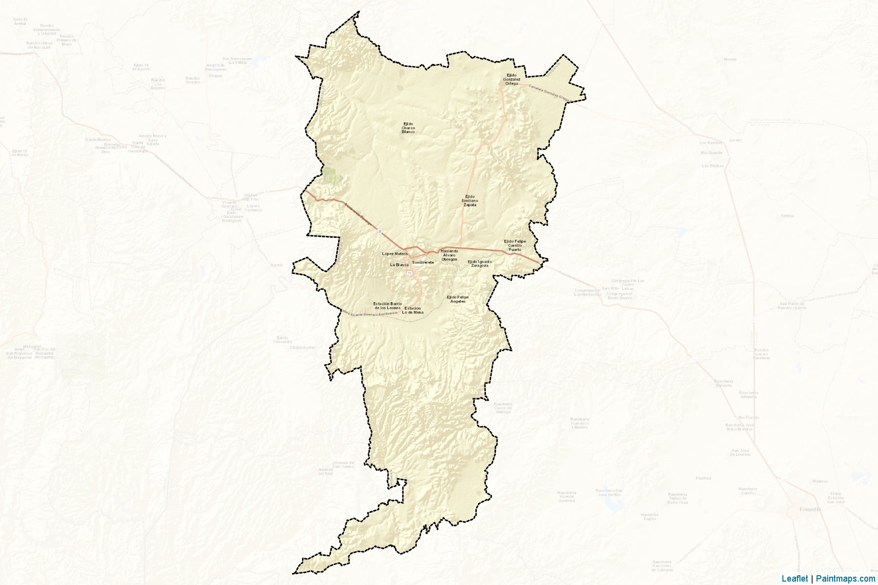 Muestras de recorte de mapas Sombrerete (Zacatecas)-2