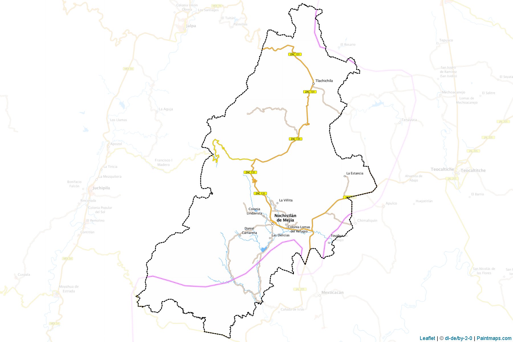 Muestras de recorte de mapas Nochistlán de Mejía (Zacatecas)-1