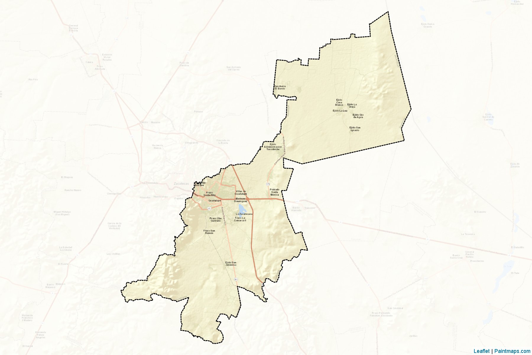 Muestras de recorte de mapas Guadalupe (Zacatecas)-2