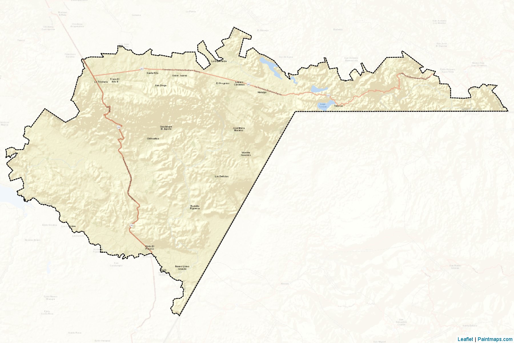 Muestras de recorte de mapas La Trinitaria (Chiapas)-2