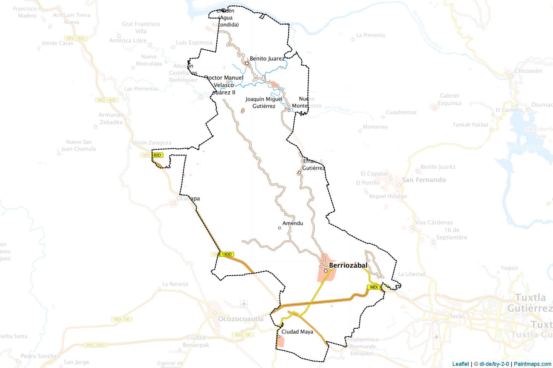 Muestras de recorte de mapas Berriozábal (Chiapas)-1