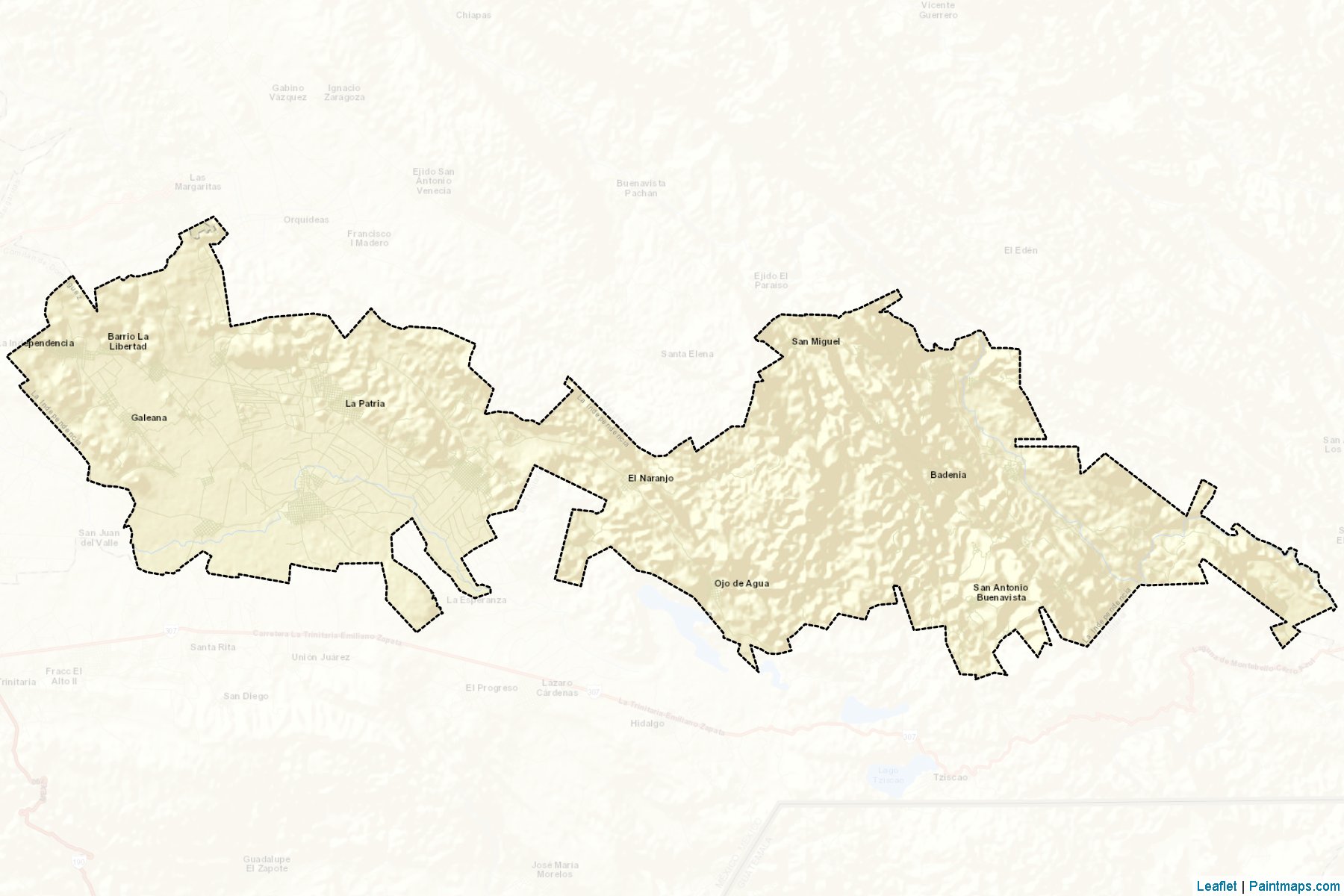 La Independencia (Chiapas) Map Cropping Samples-2