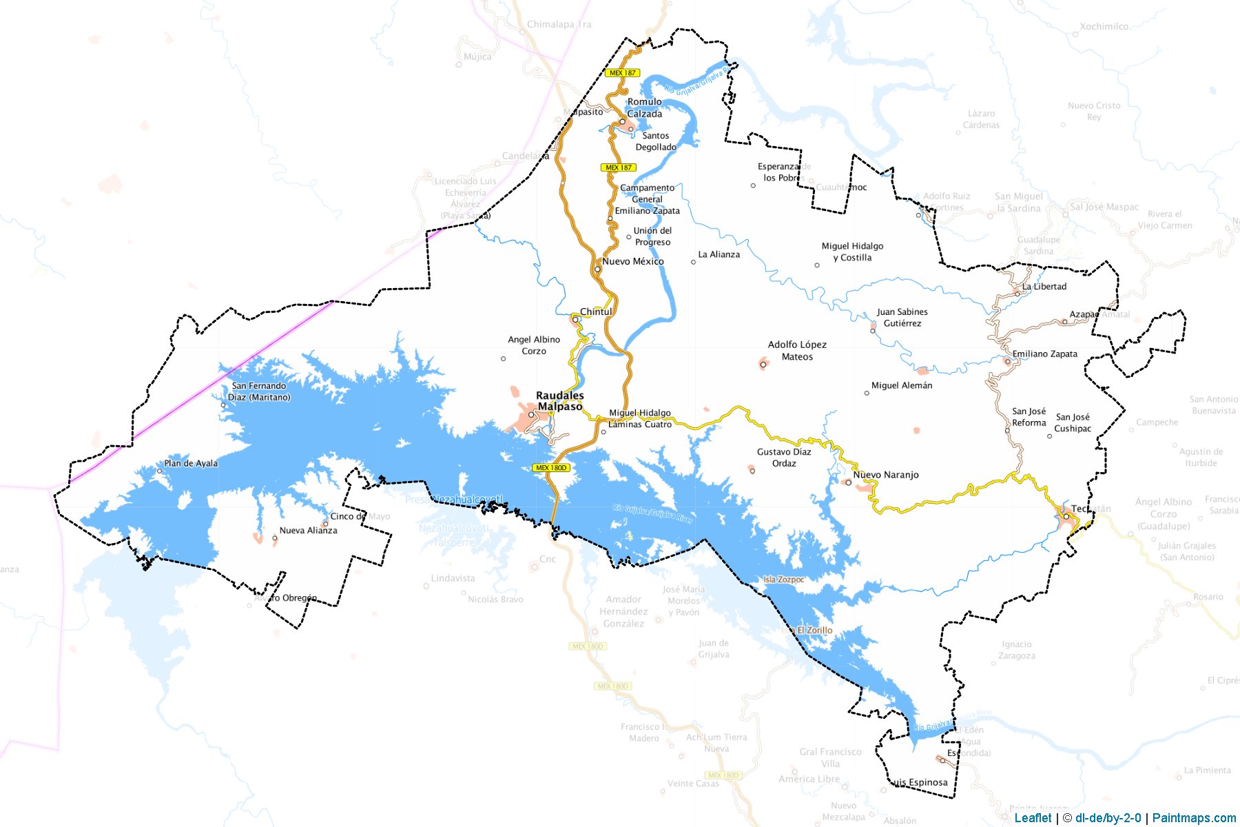 Tecpatán (Chiapas) Map Cropping Samples-1