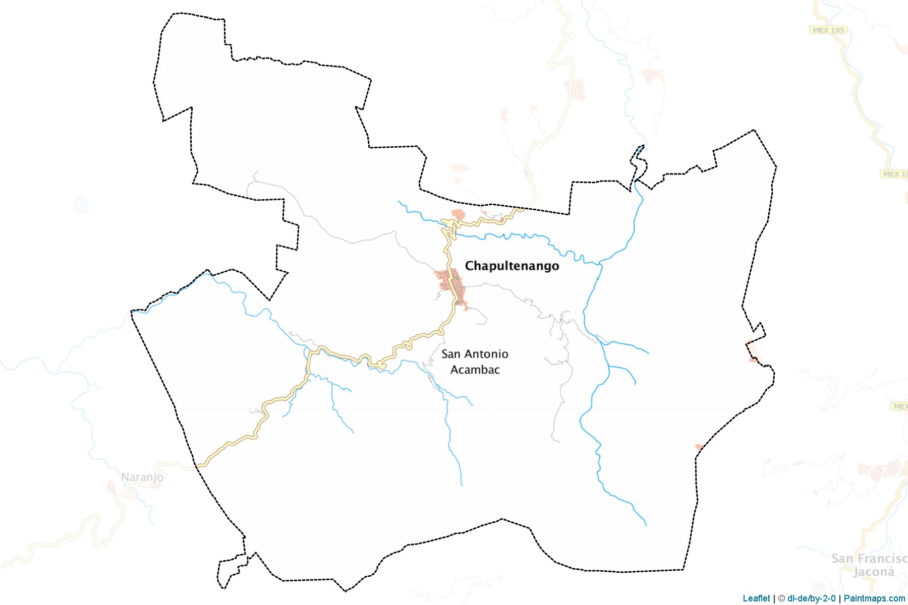 Muestras de recorte de mapas Chapultenango (Chiapas)-1