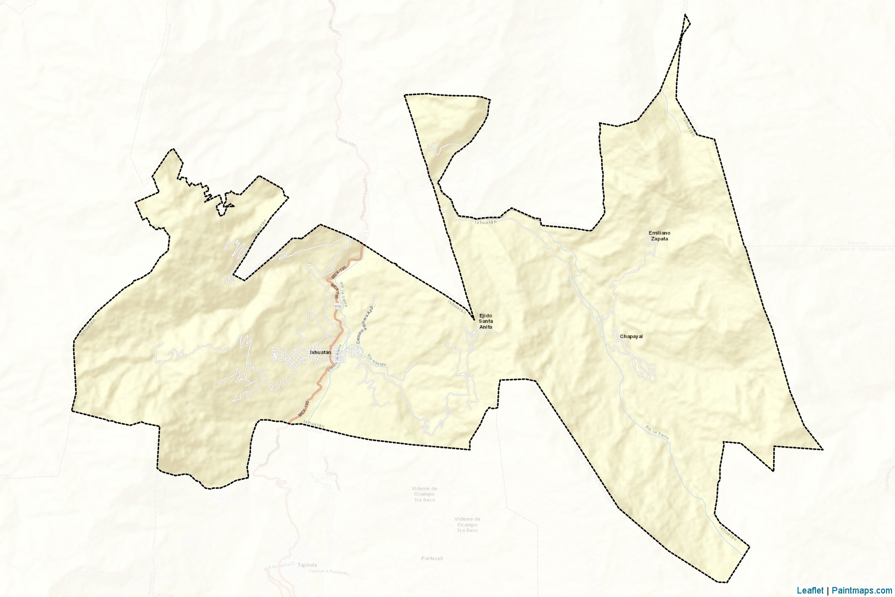 Ixhuatán (Chiapas) Map Cropping Samples-2