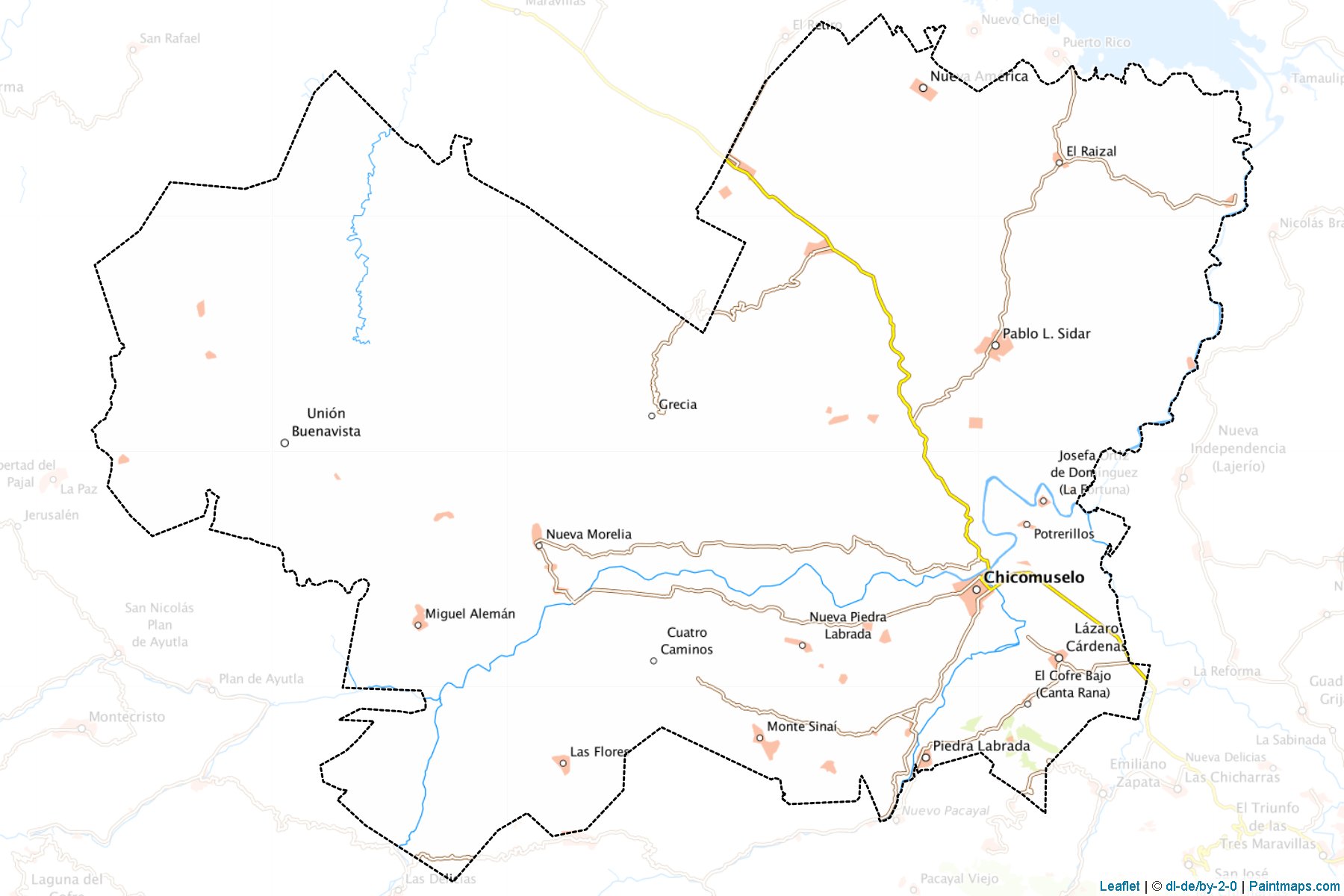 Muestras de recorte de mapas Chicomuselo (Chiapas)-1