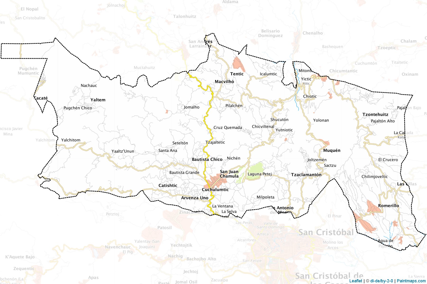 Chamula (Chiapas) Map Cropping Samples-1