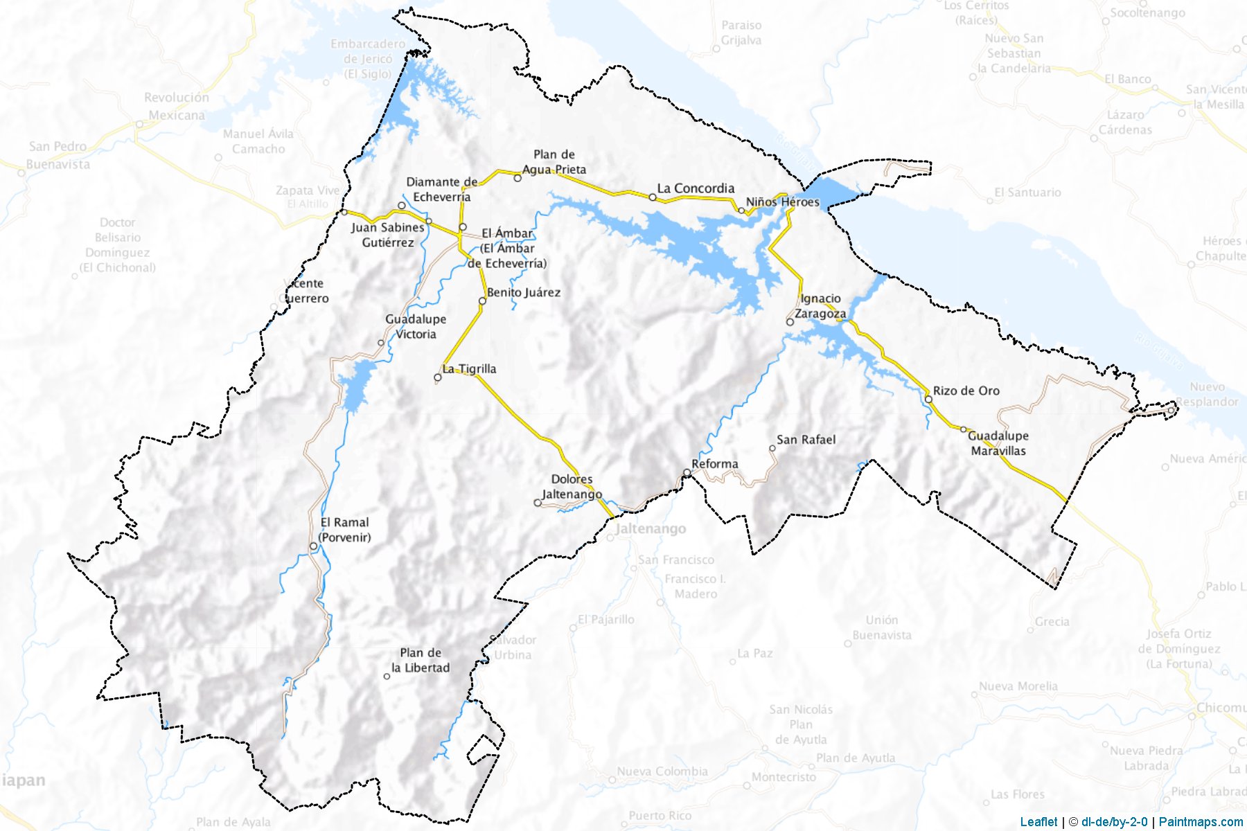 La Concordia (Chiapas) Map Cropping Samples-1