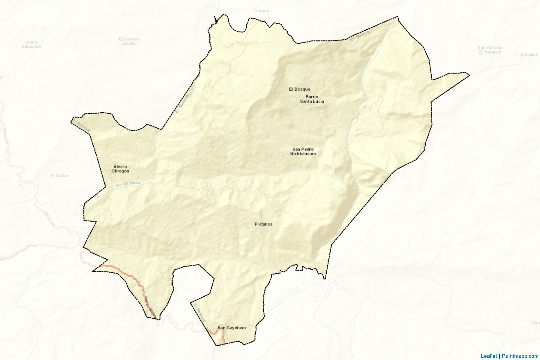 Muestras de recorte de mapas El Bosque (Chiapas)-2