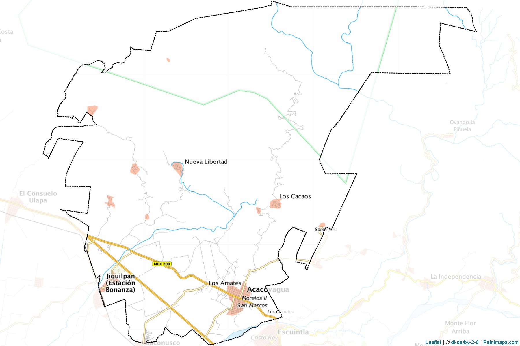 Muestras de recorte de mapas Acacoyagua (Chiapas)-1