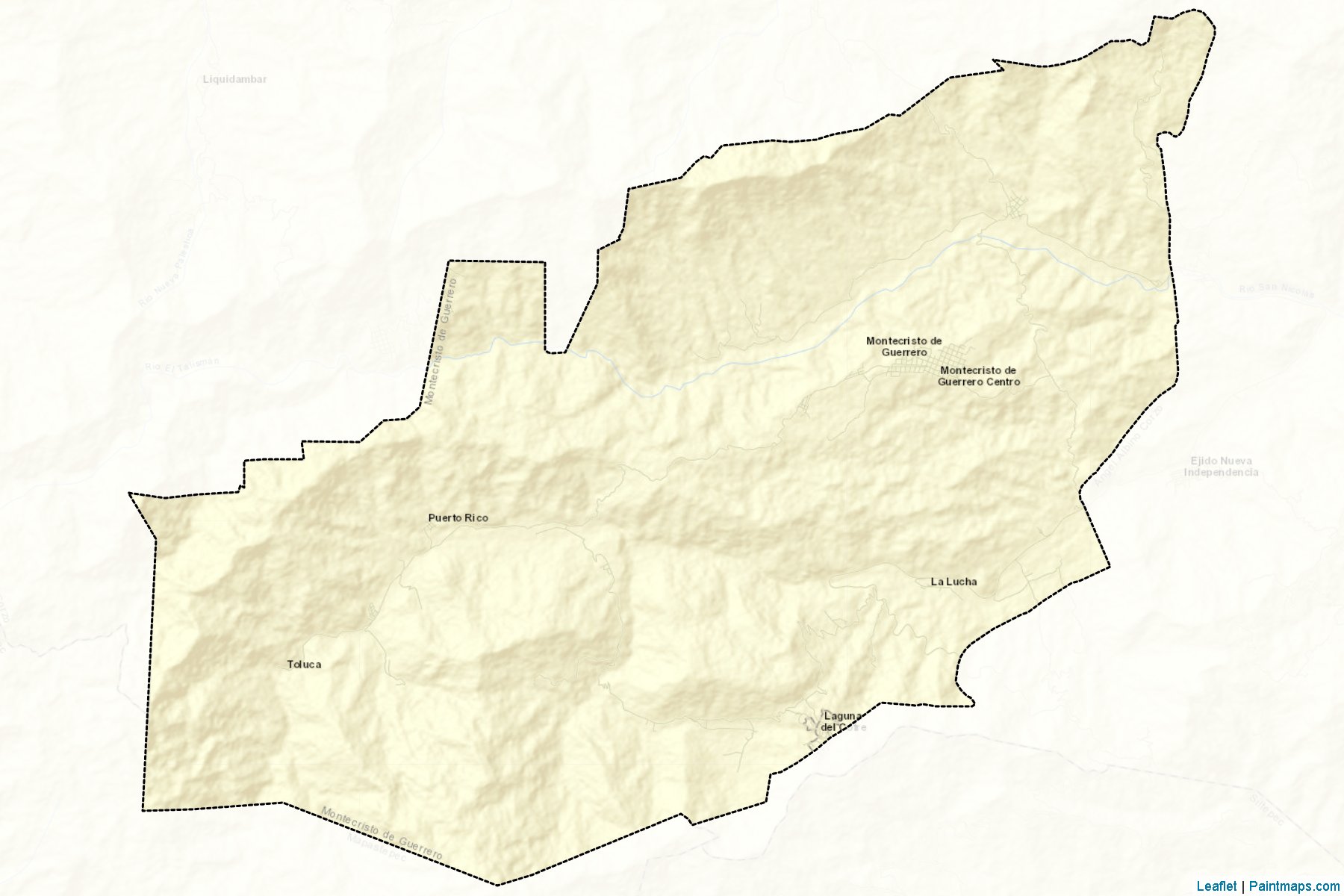 Muestras de recorte de mapas Montecristo de Guerrero (Chiapas)-2