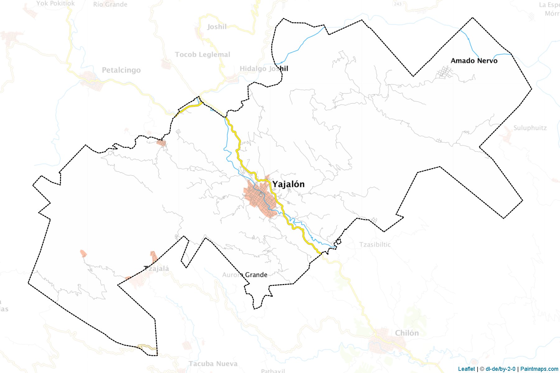 Yajalón (Chiapas) Map Cropping Samples-1