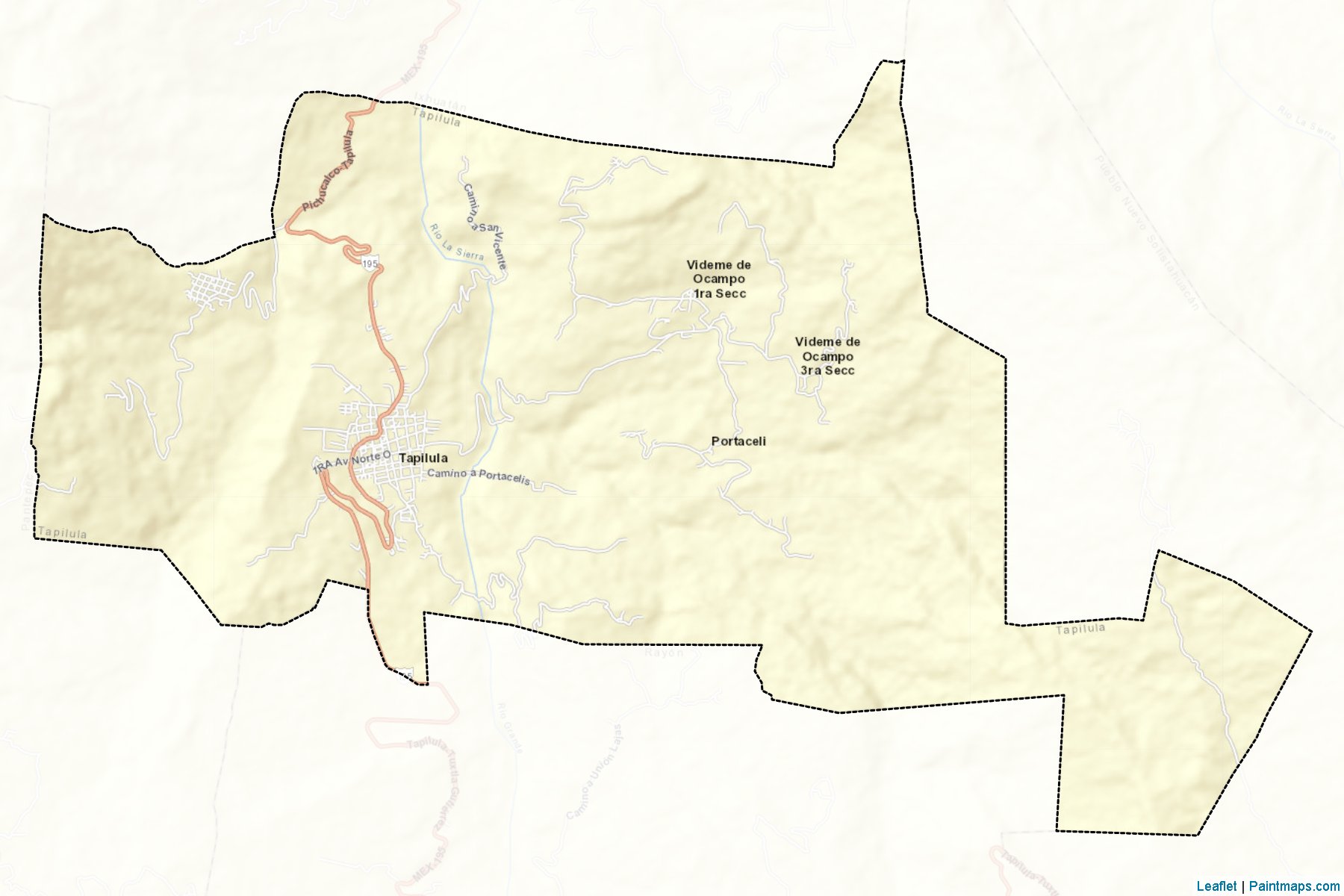 Tapilula (Chiapas) Map Cropping Samples-2