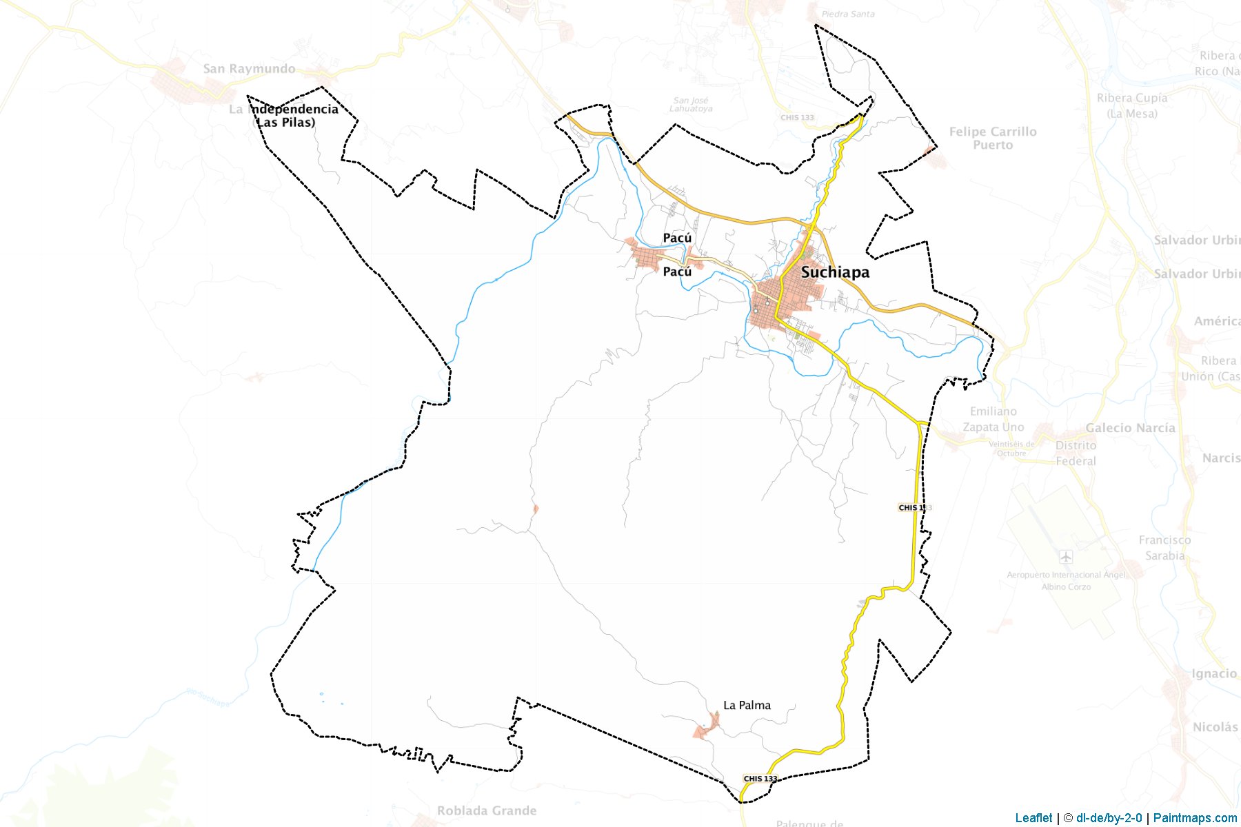 Suchiapa (Chiapas) Map Cropping Samples-1