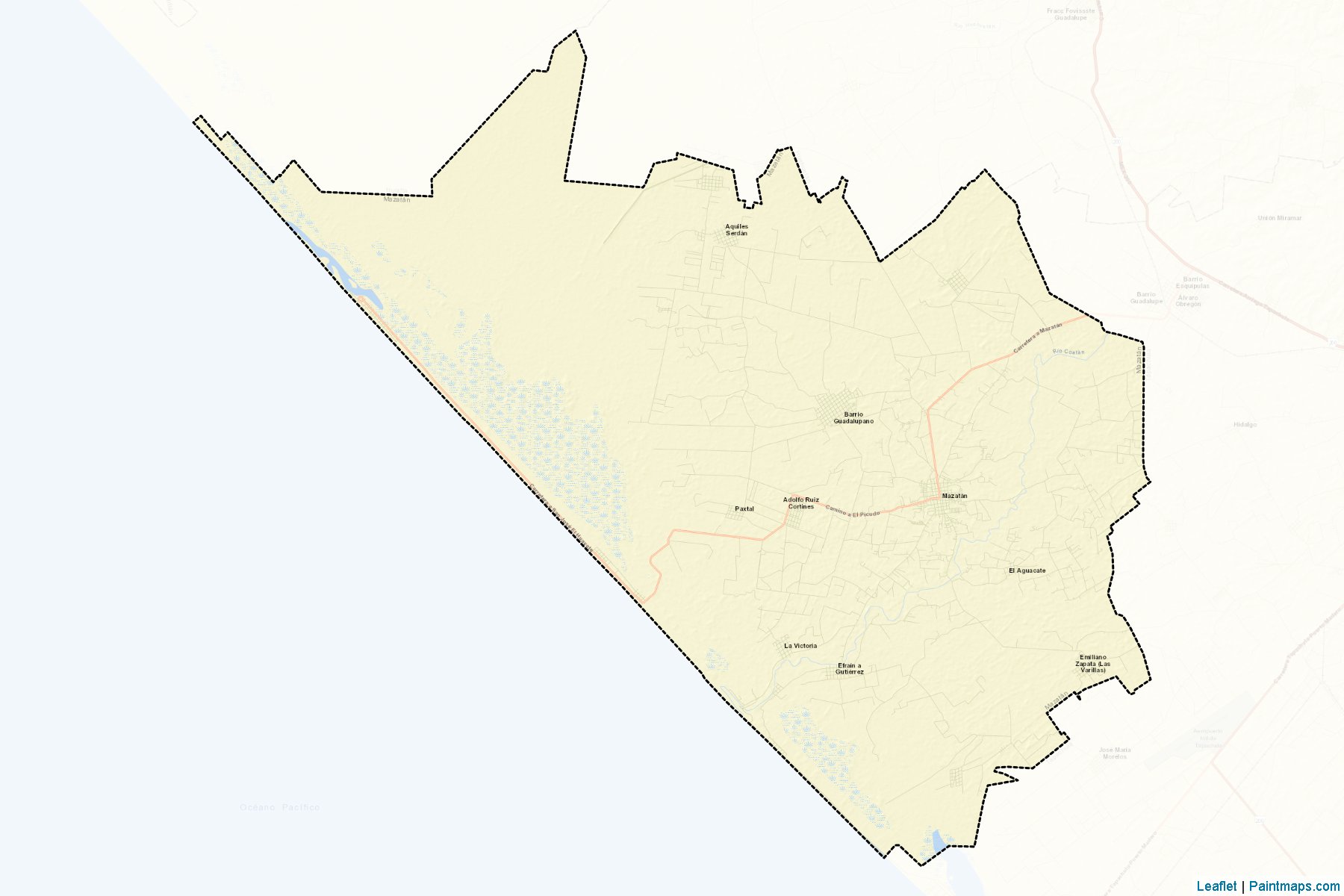 Mazatán (Chiapas) Map Cropping Samples-2