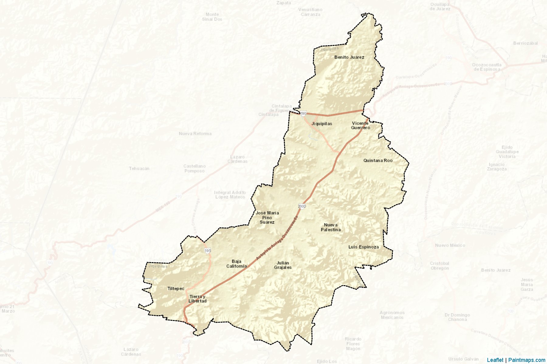 Muestras de recorte de mapas Jiquipilas (Chiapas)-2