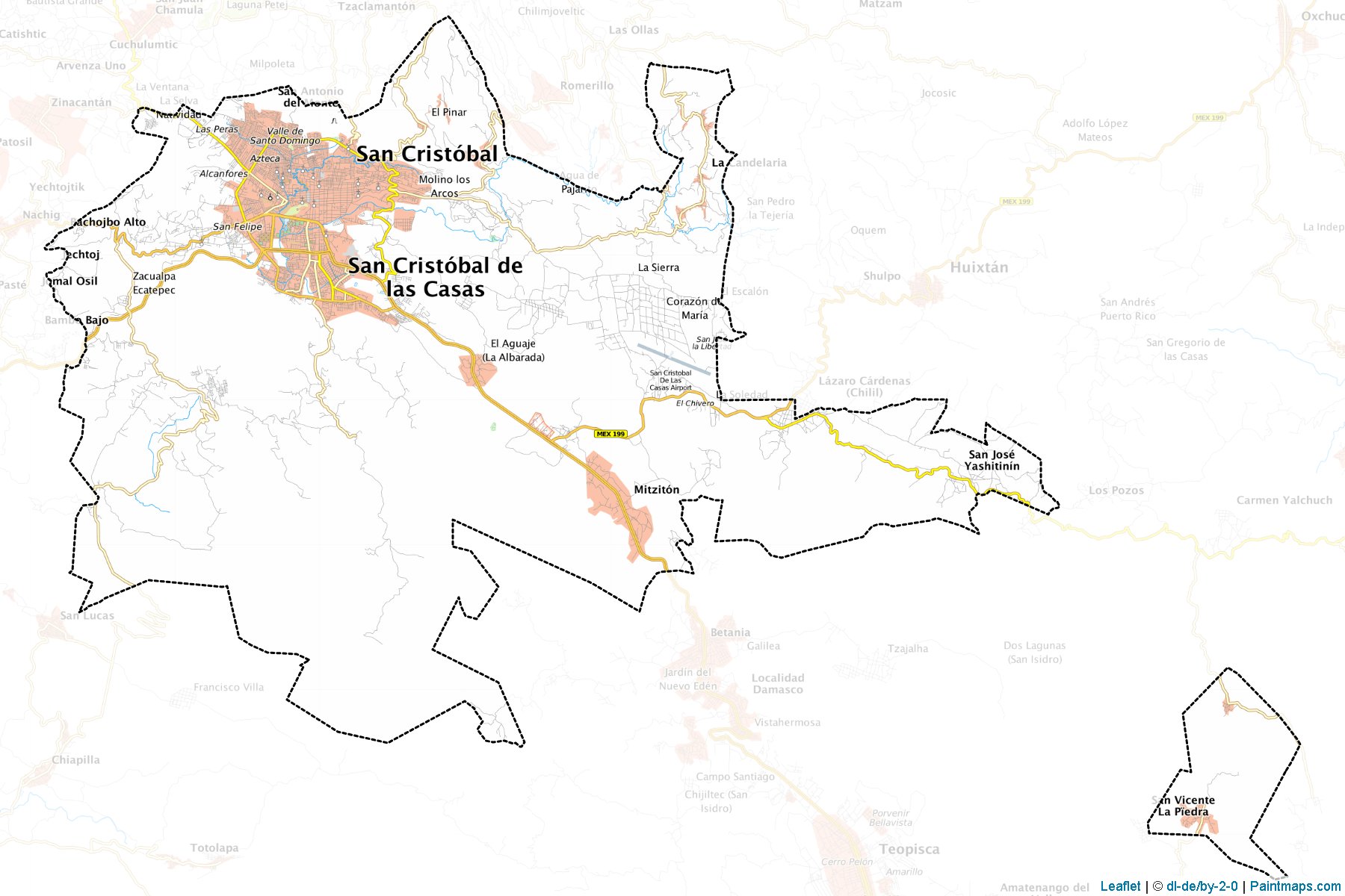 San Cristóbal de las Casas (Chiapas) Map Cropping Samples-1