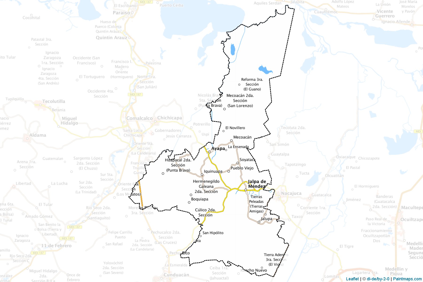 Muestras de recorte de mapas Jalpa de Méndez (Tabasco)-1