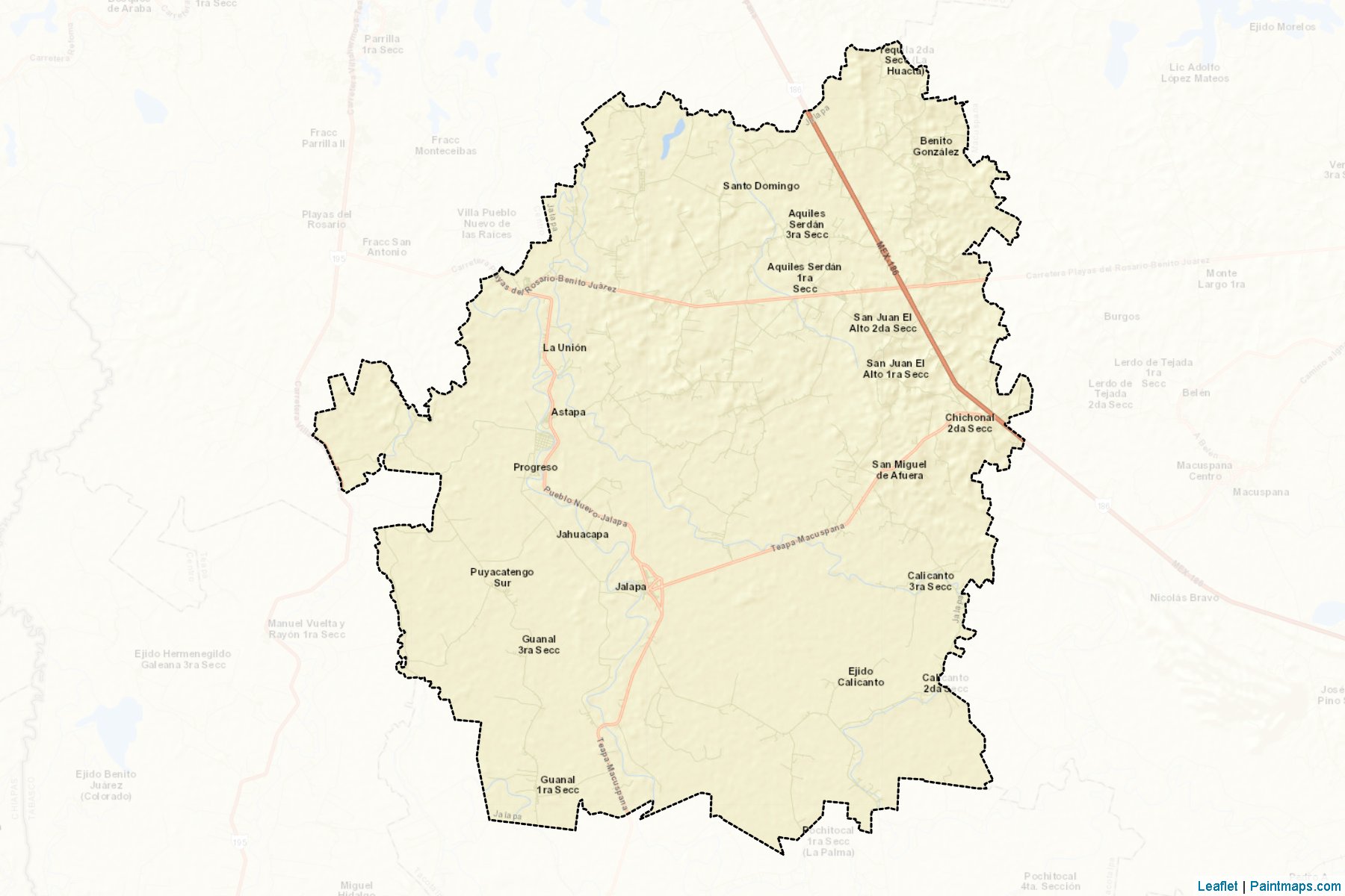 Muestras de recorte de mapas Jalapa (Tabasco)-2