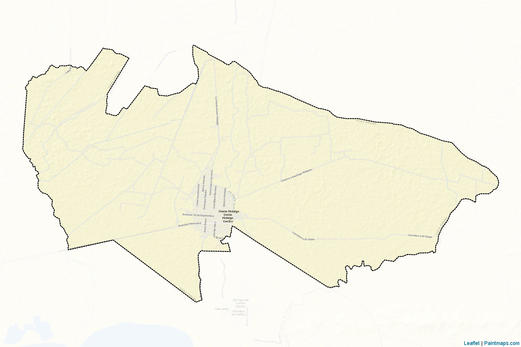 Muestras de recorte de mapas Unión Hidalgo (Oaxaca)-2