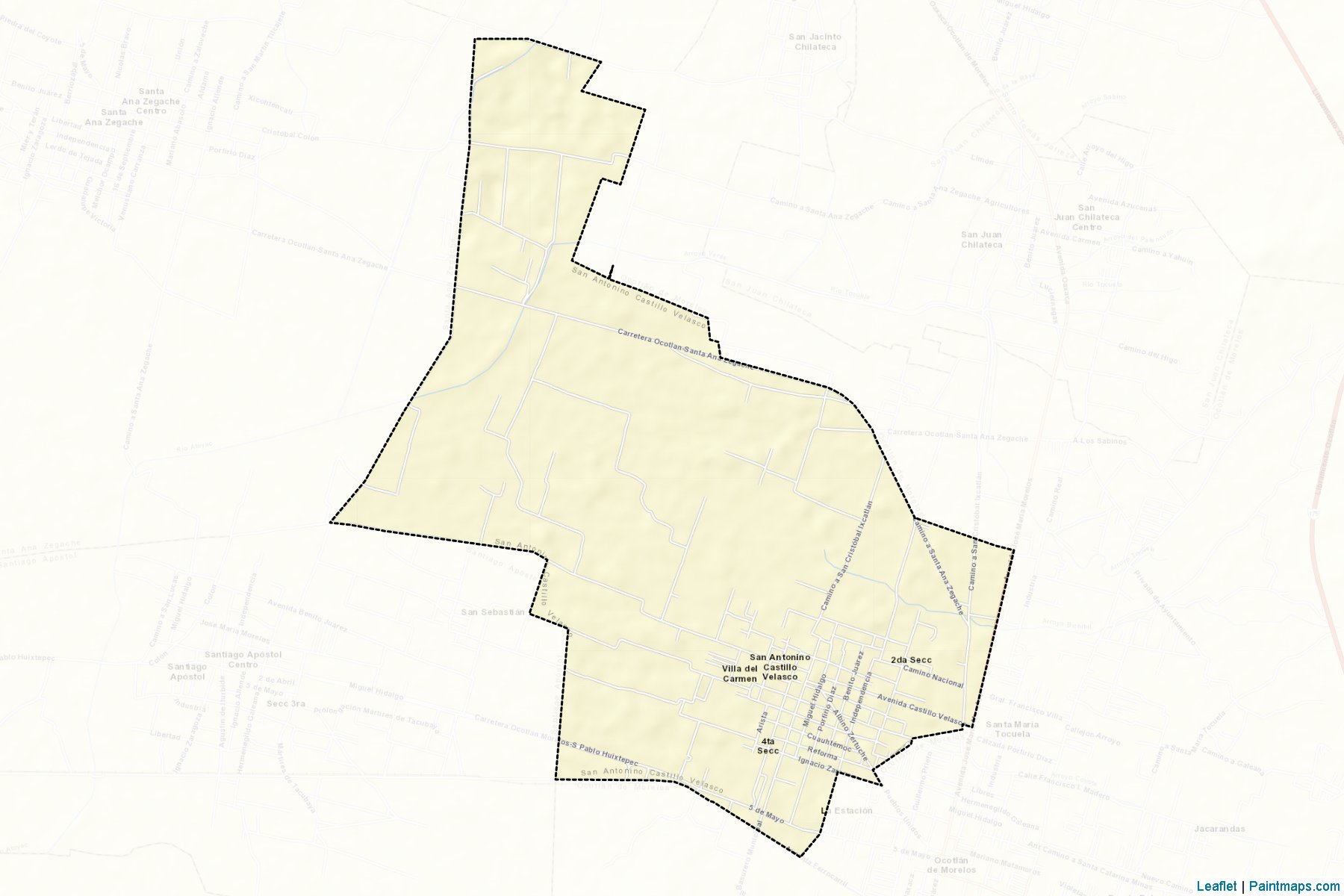 San Antonino Castillo Velasco (Oaxaca) Map Cropping Samples-2