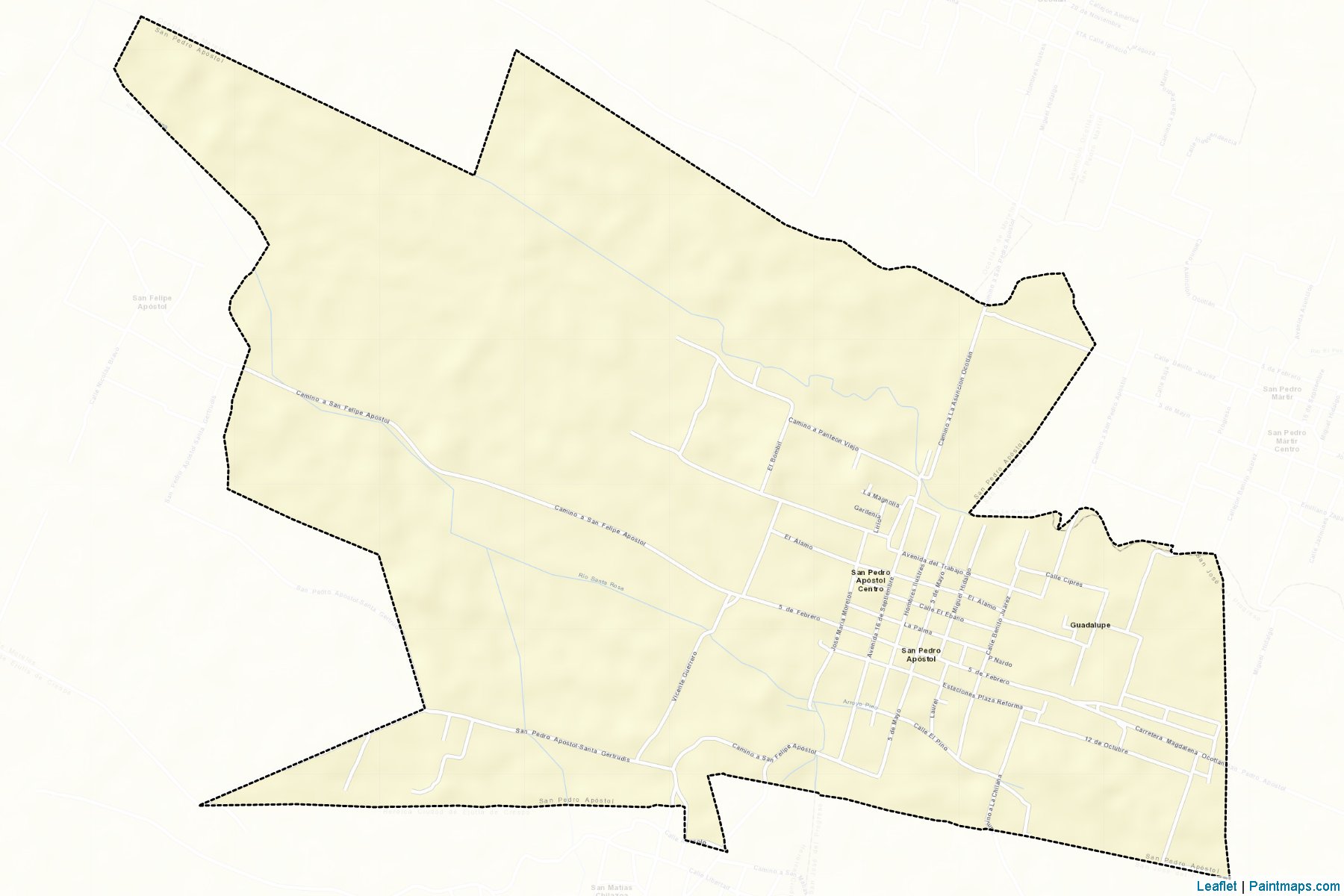 Muestras de recorte de mapas San Pedro Apóstol (Oaxaca)-2