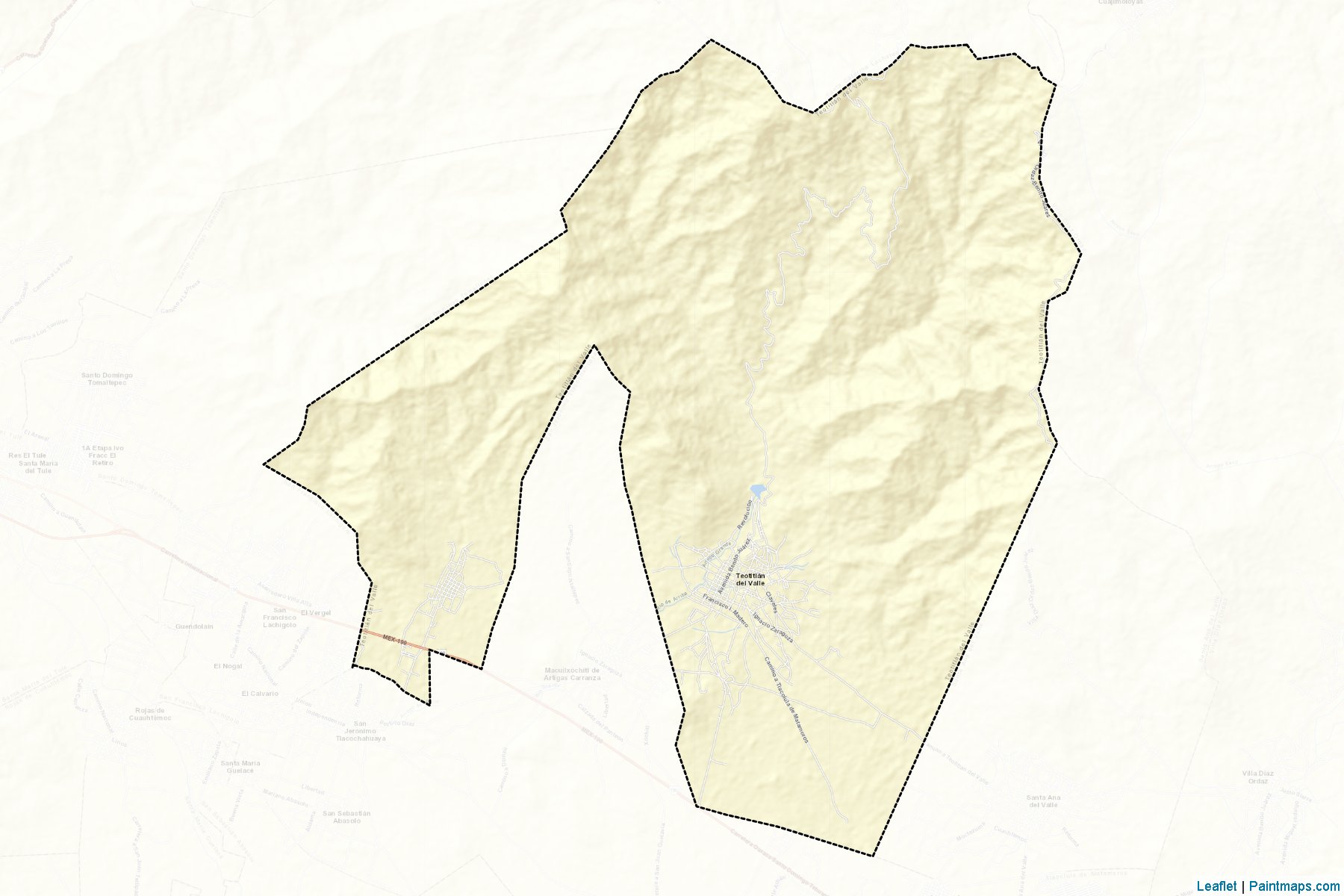 Muestras de recorte de mapas Teotitlán del Valle (Oaxaca)-2