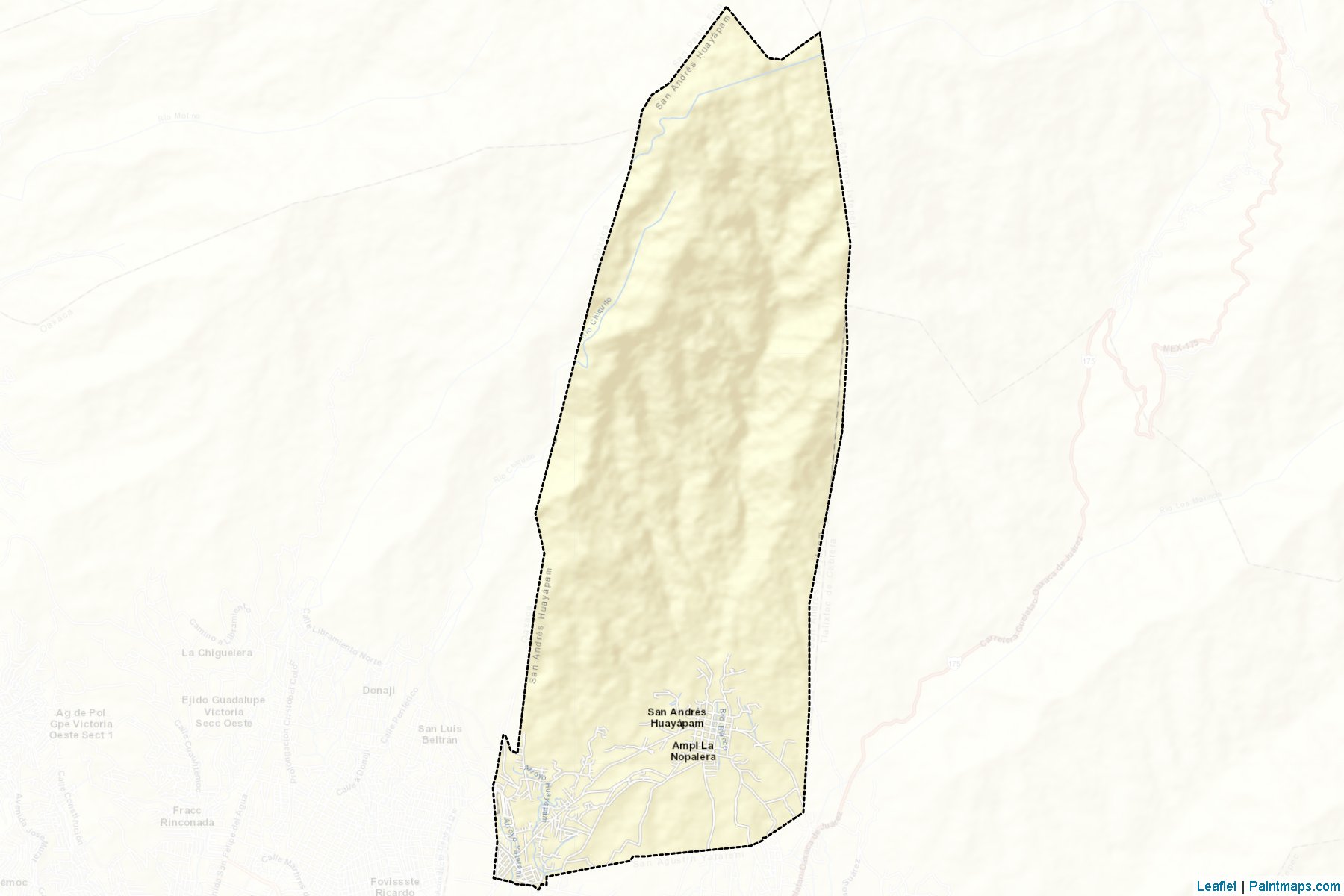 Muestras de recorte de mapas San Andrés Huayápam (Oaxaca)-2