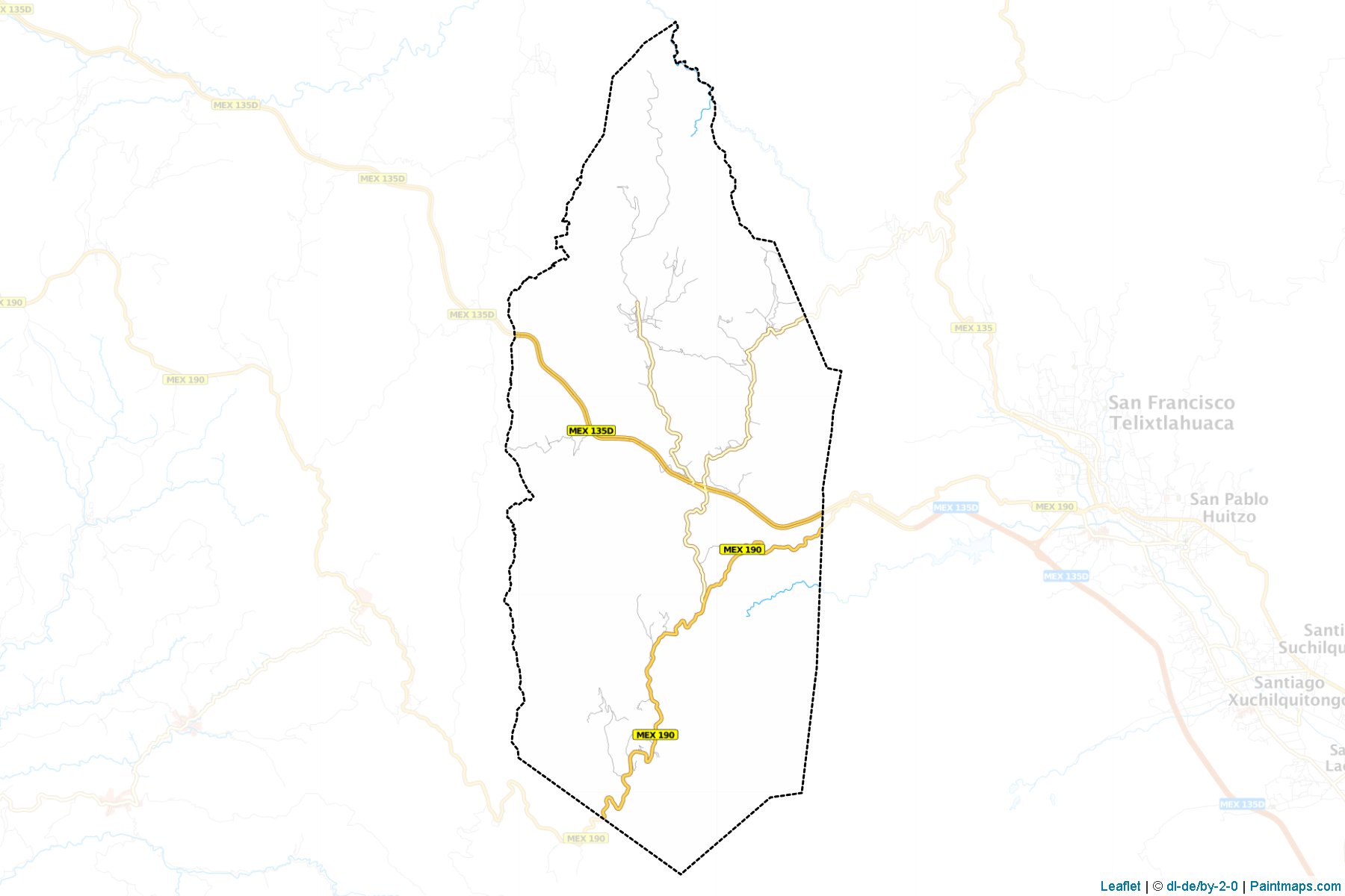 Santiago Tenango (Oaxaca) Map Cropping Samples-1