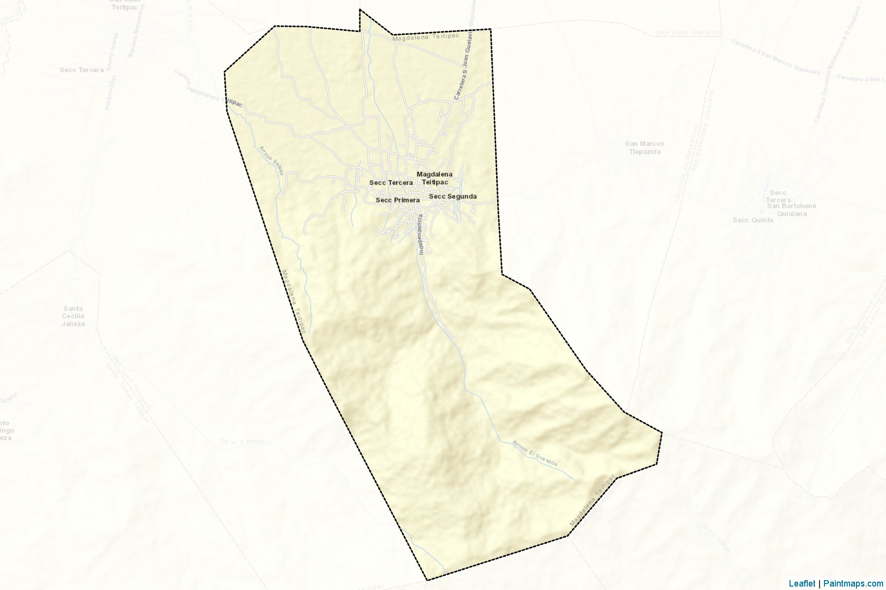 Muestras de recorte de mapas Magdalena Teitipac (Oaxaca)-2