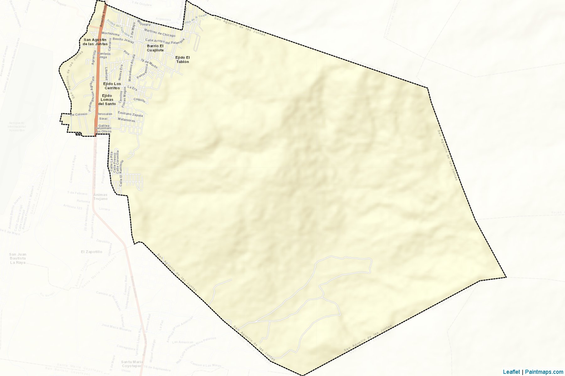 Muestras de recorte de mapas San Agustín de las Juntas (Oaxaca)-2