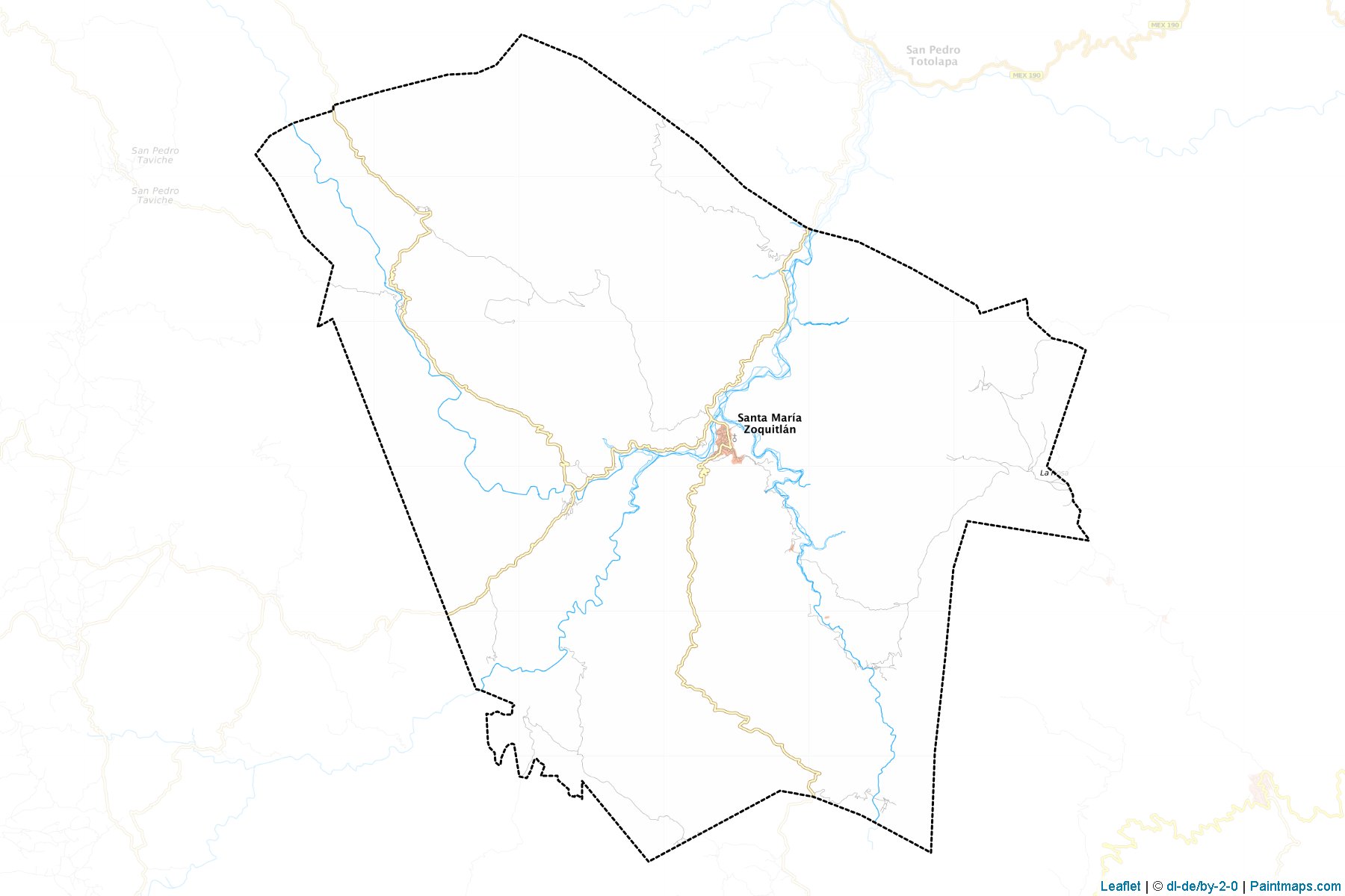 Muestras de recorte de mapas Santa María Zoquitlán (Oaxaca)-1