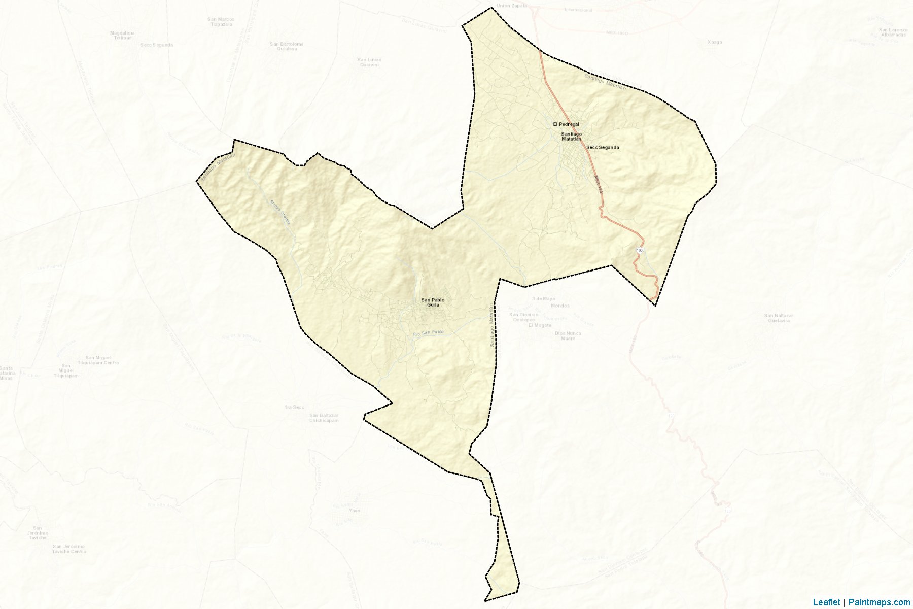 Santiago Matatlán (Oaxaca) Map Cropping Samples-2