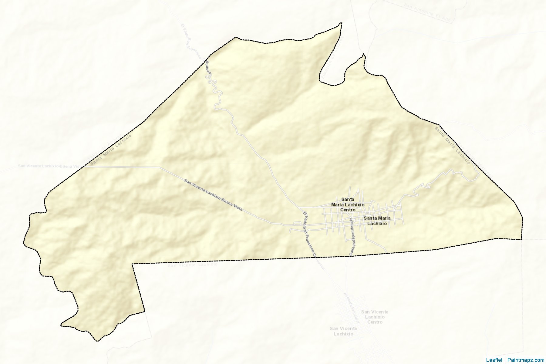 Muestras de recorte de mapas Santa María Lachixío (Oaxaca)-2