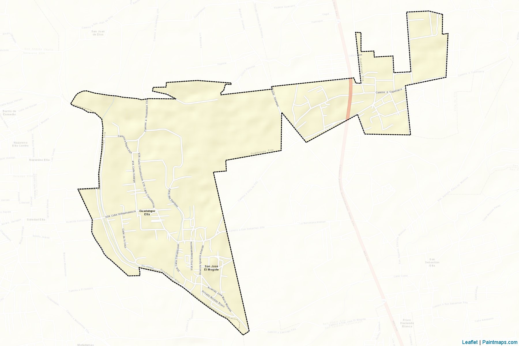 Muestras de recorte de mapas Guadalupe Etla (Oaxaca)-2